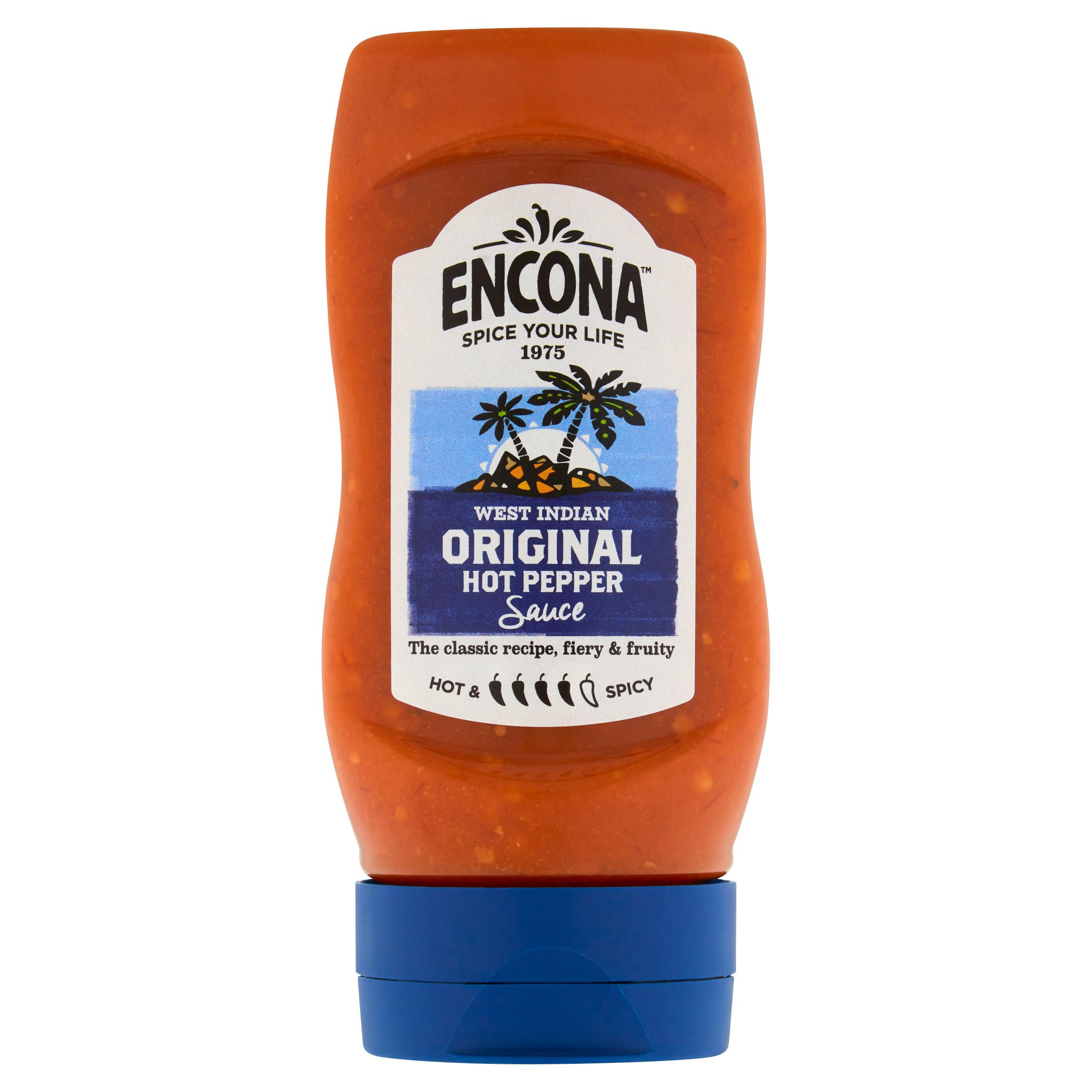 Encona West Indian Original Hot Pepper Sauce 285ml Bbq Chilli And Marinades Iceland Foods