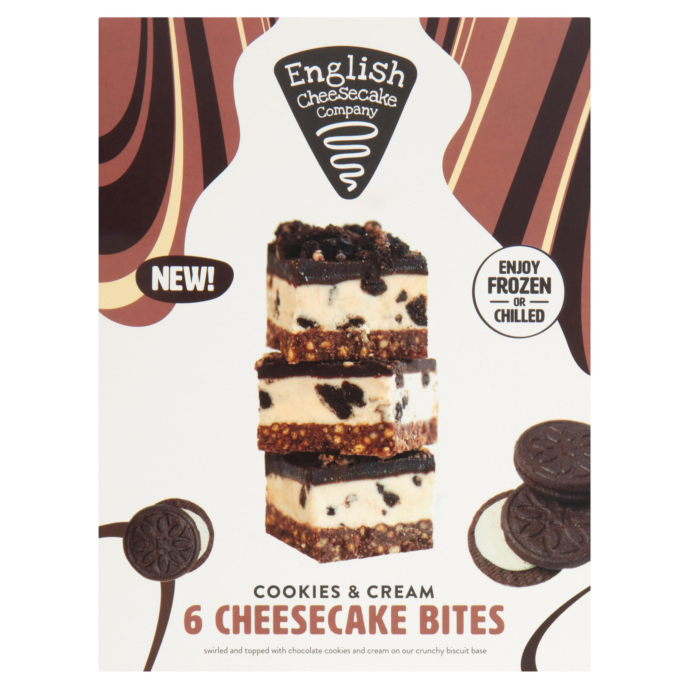 English Cheesecake Company Cookies & Cream Cheesecake Bites 6 x 35g