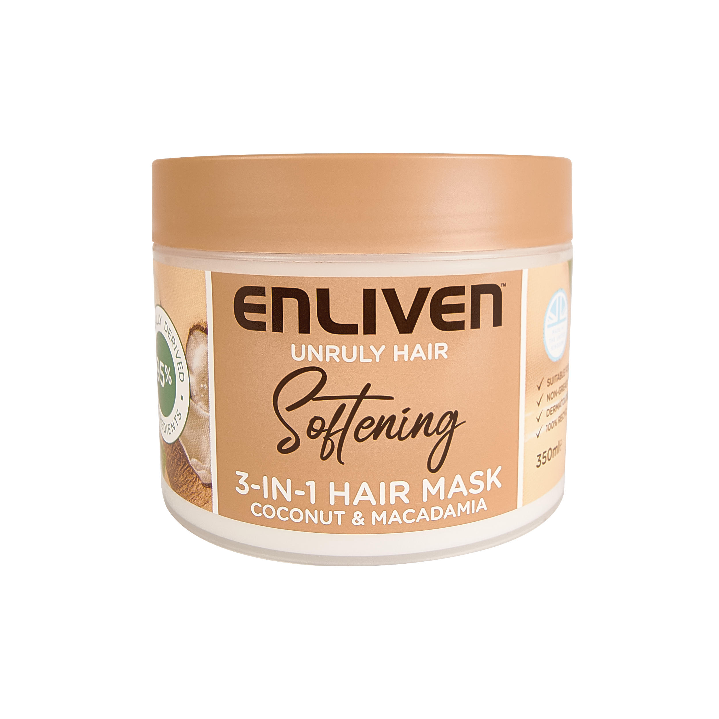 Enliven Softening 3-in-1 Coconut and Macadamia Hair Mask 350ml | Shampoo  and Conditioner | Iceland Foods