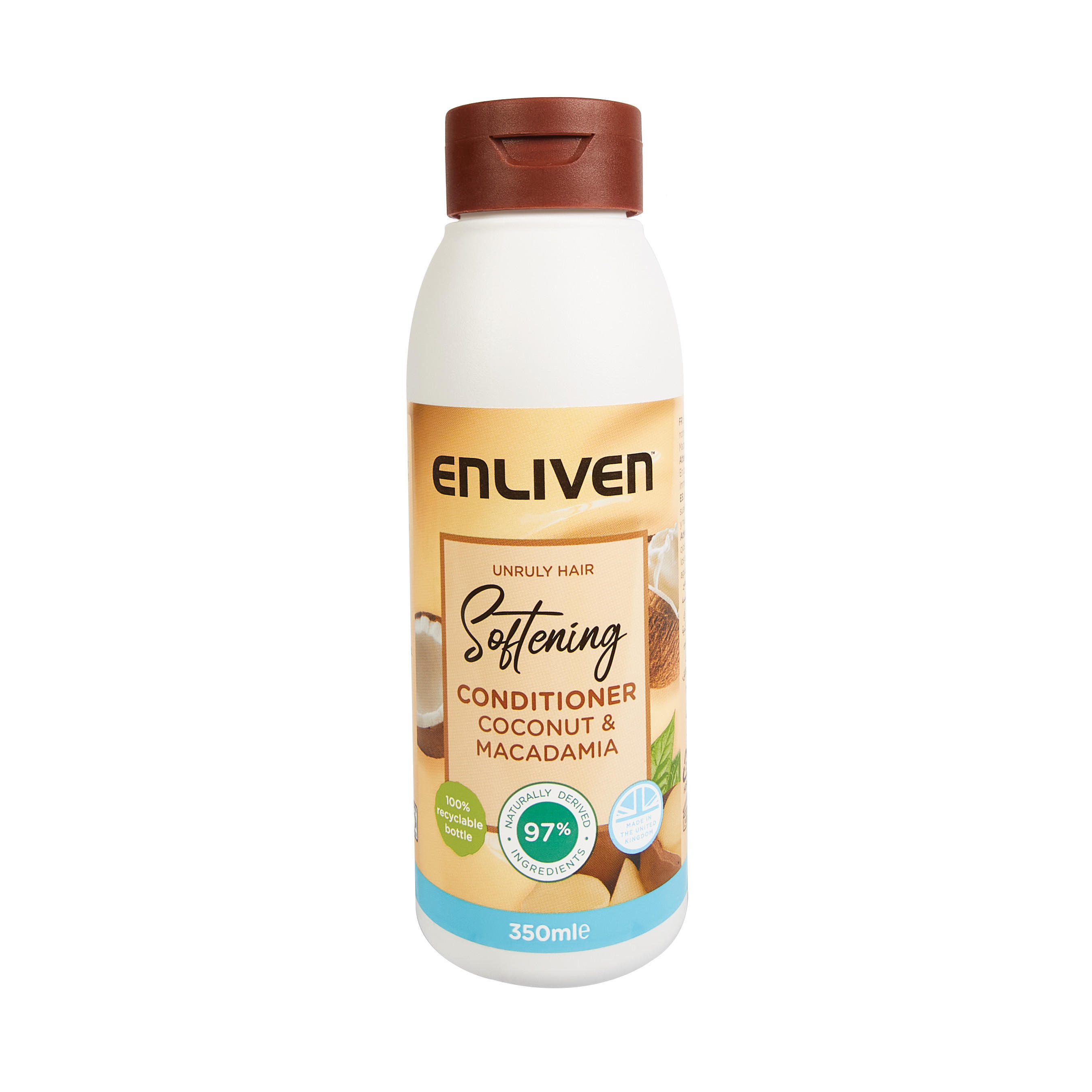 Enliven Softening Coconut and Macadamia Conditioner 350ml Shampoo and