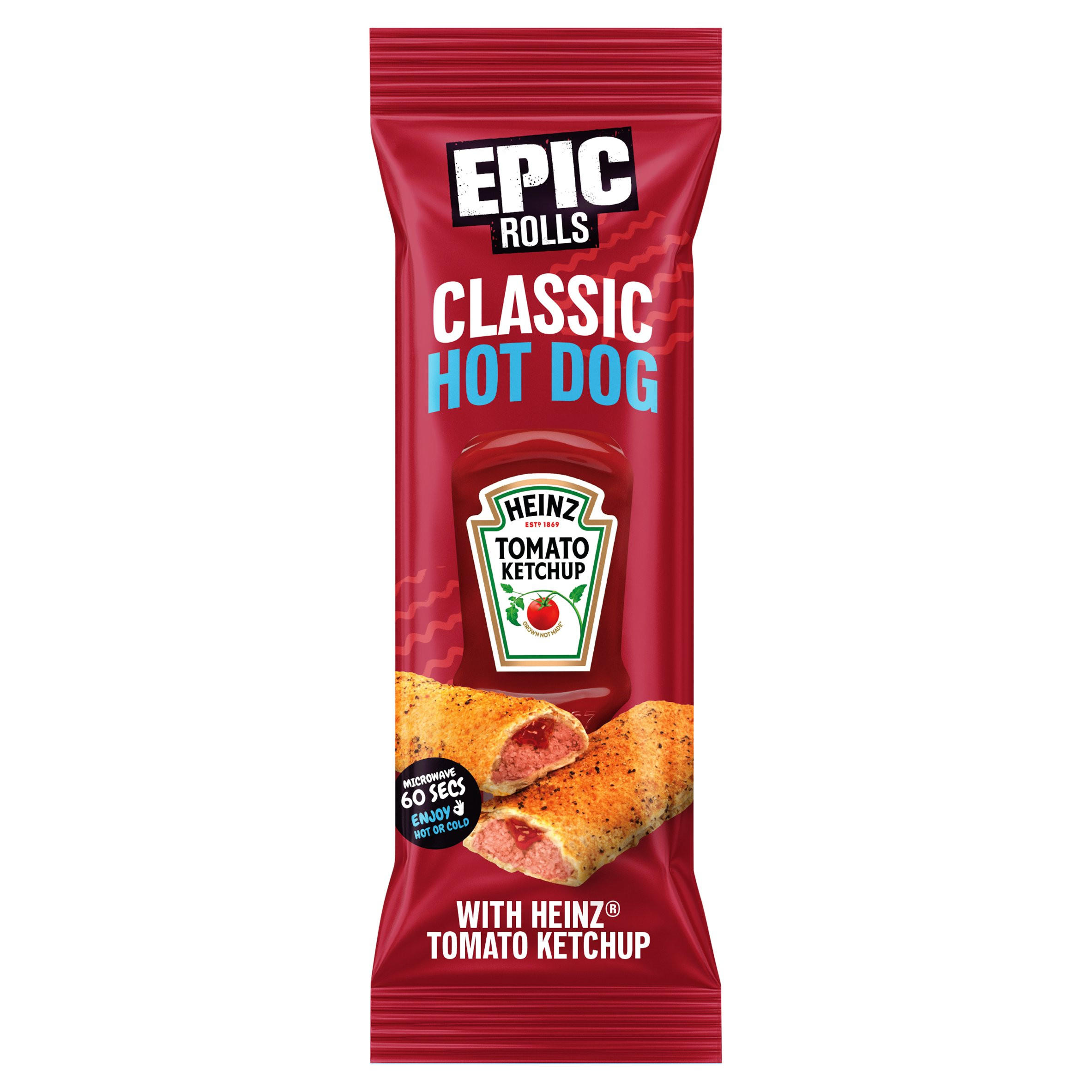 EPIC Rolls Hot Dog and Ketchup Roll 130g