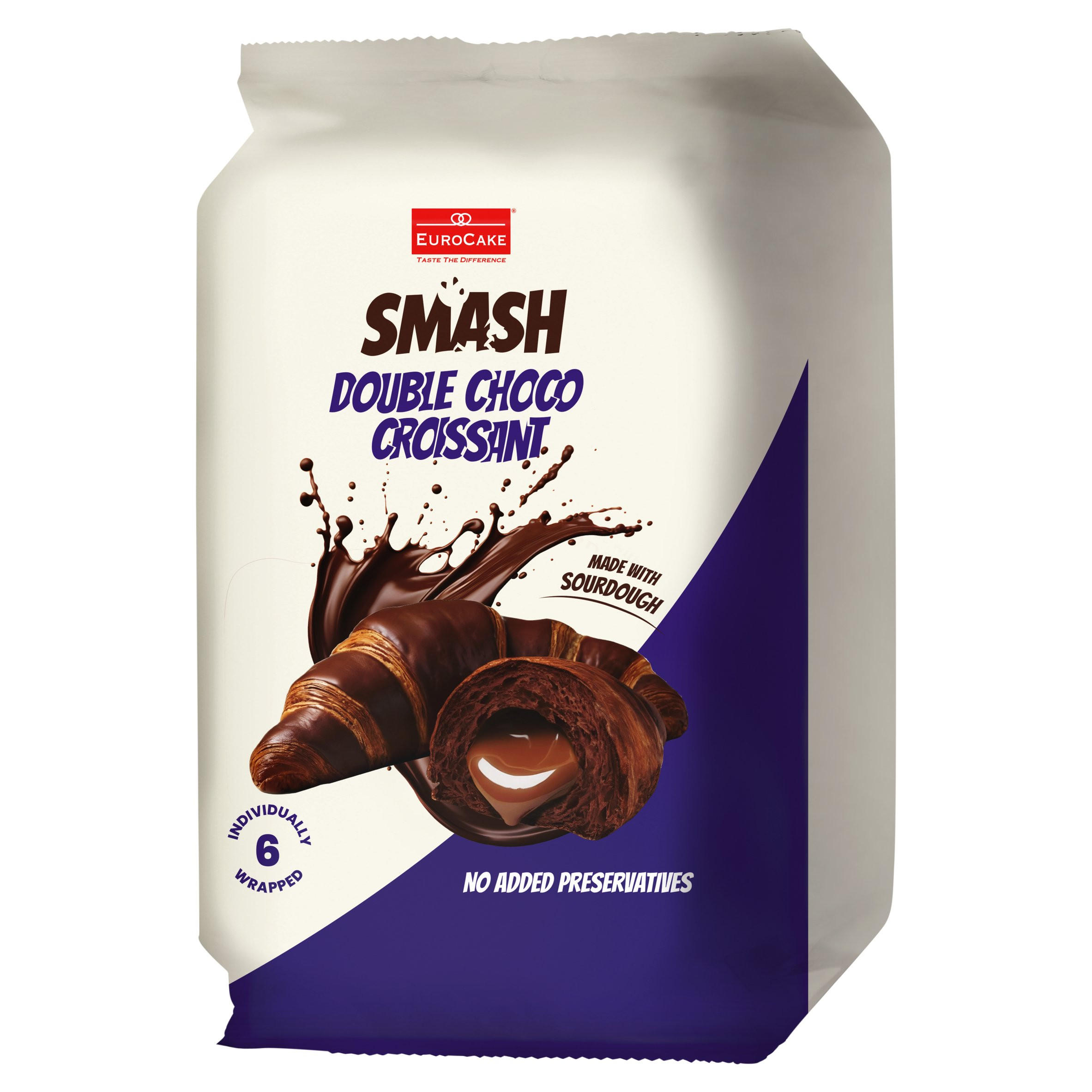 EuroCake Taste the Difference Smash Double Choco Croissant 6 x 40g (240g)