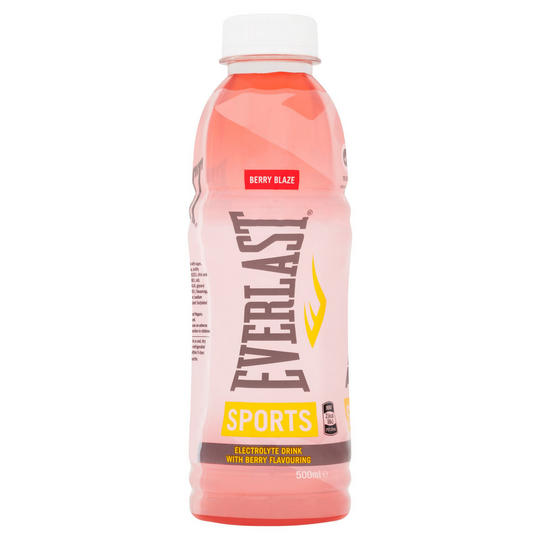 Everlast Sports Electrolyte Drink Berry Blaze 500ml, Sports & Energy Drinks