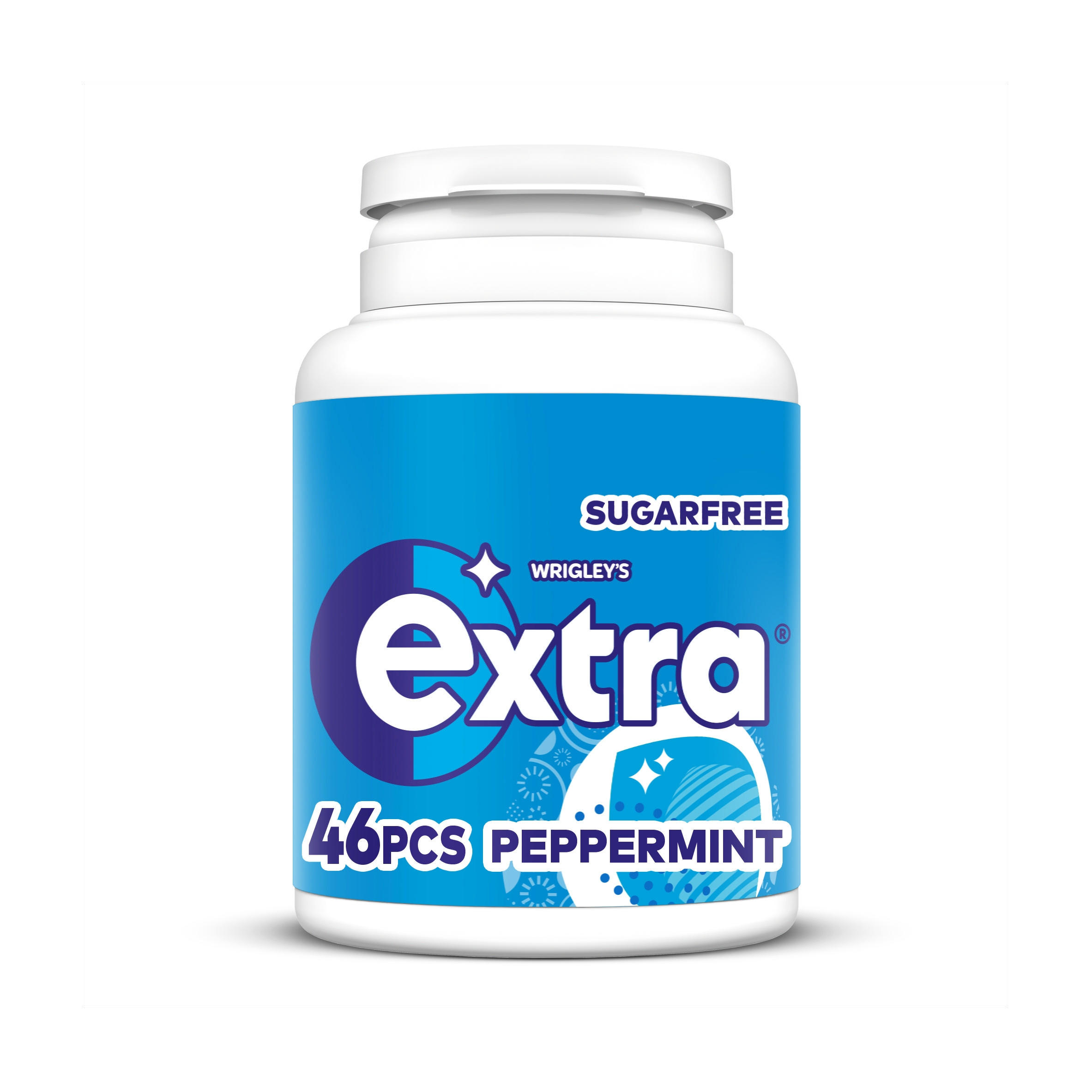 Extra Refreshers Peppermint Sugarfree Chewing Gum Bottle 30 Pieces