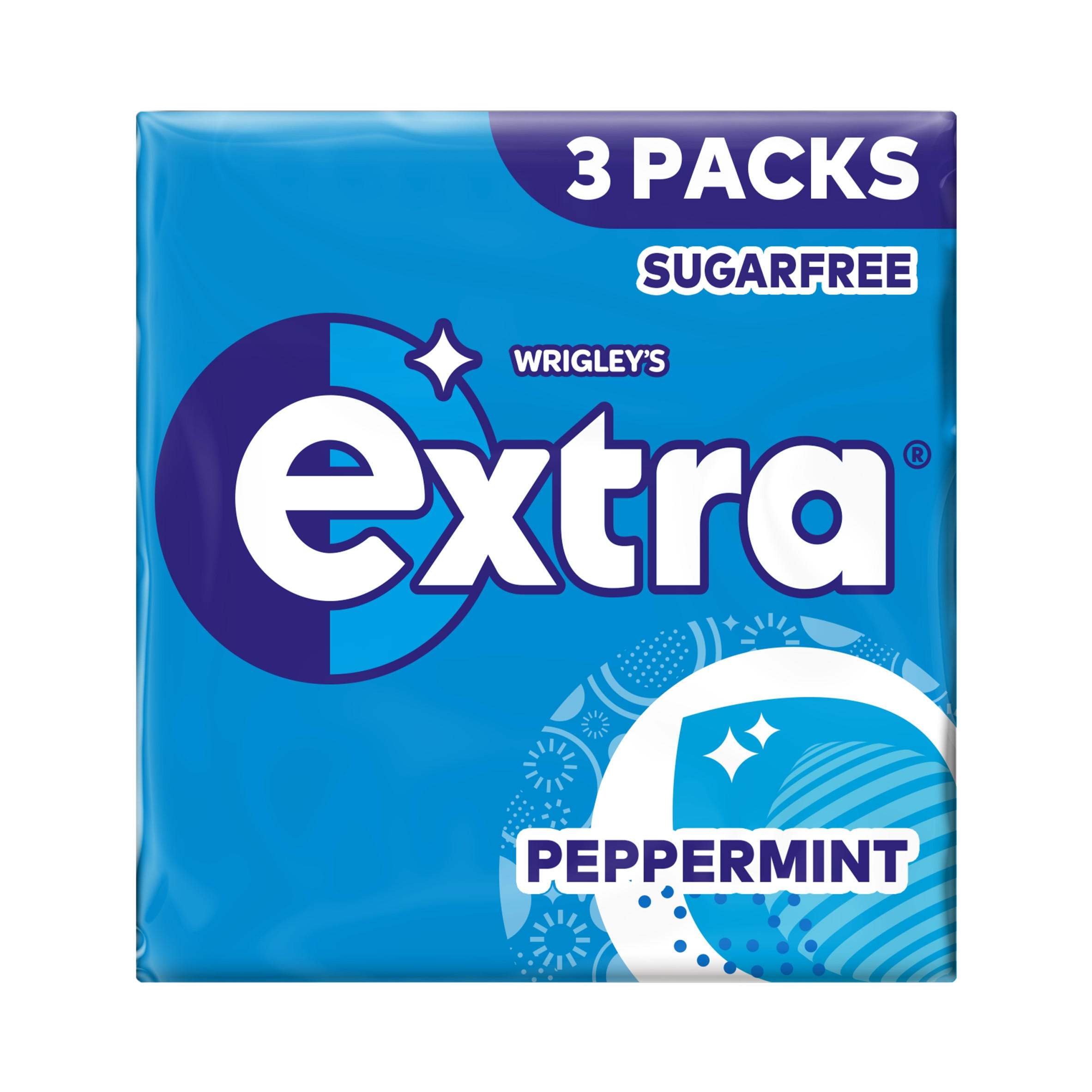 Extra White Bubblemint Sugarfree Chewing Gum Multipack 3x9 Pieces