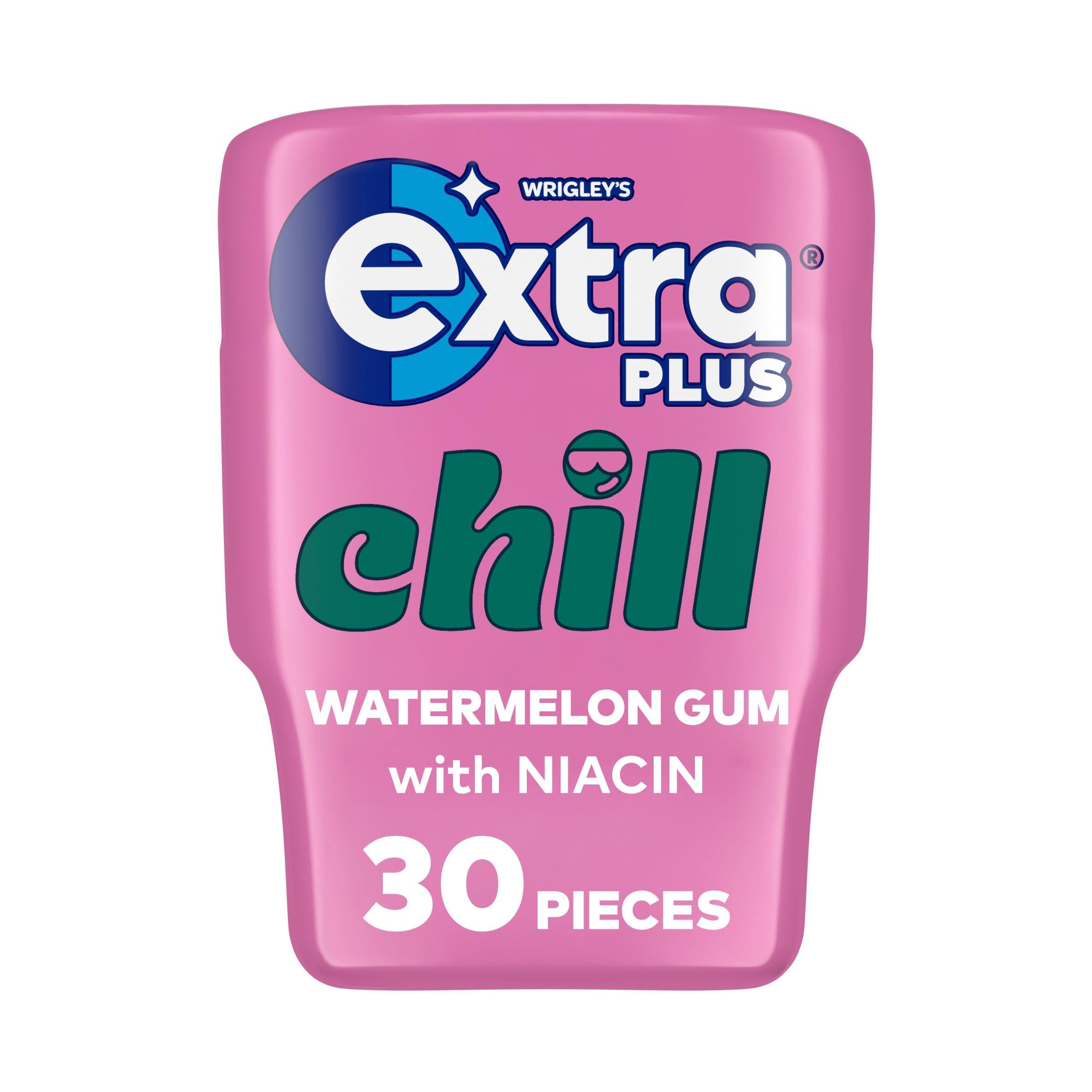 Extra Plus Deep Clean Sugarfree Chewing Gum Bottle 30 Pieces