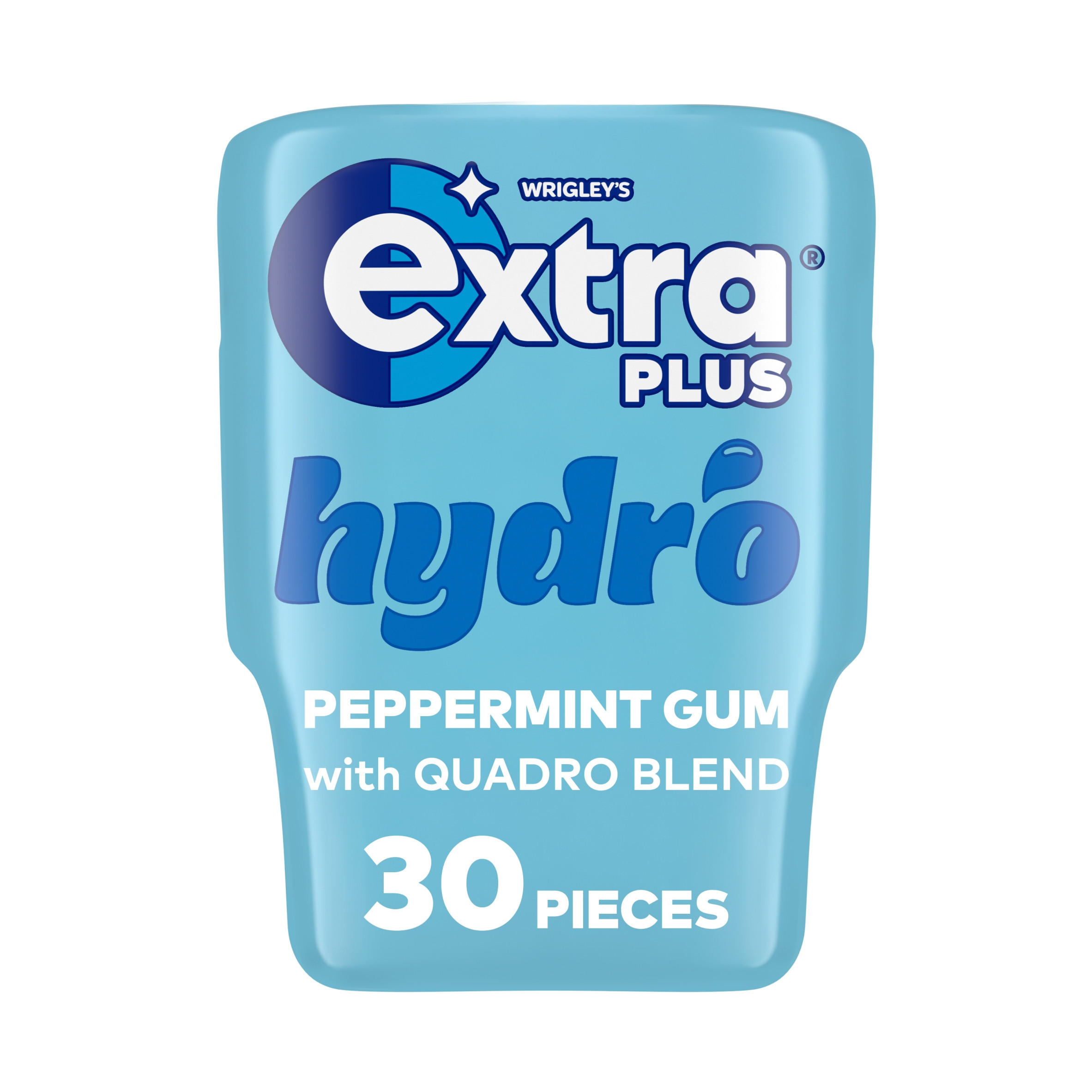 Extra Plus Hydro Sugarfree Chewing Gum Bottle 30 Pieces