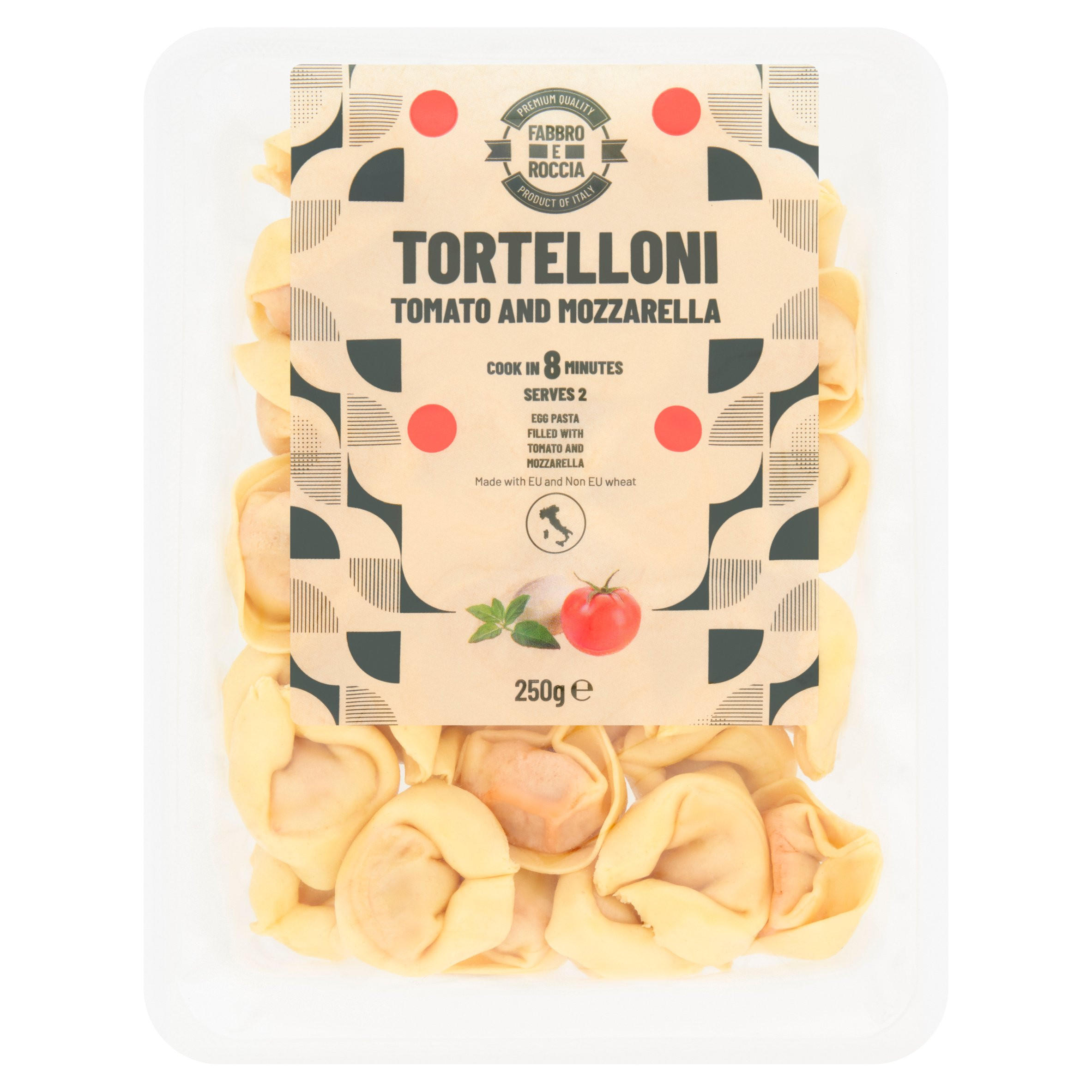 Fabbro E Roccia Tortelloni Tomato and Mozzarella 250g Pasta Sauces