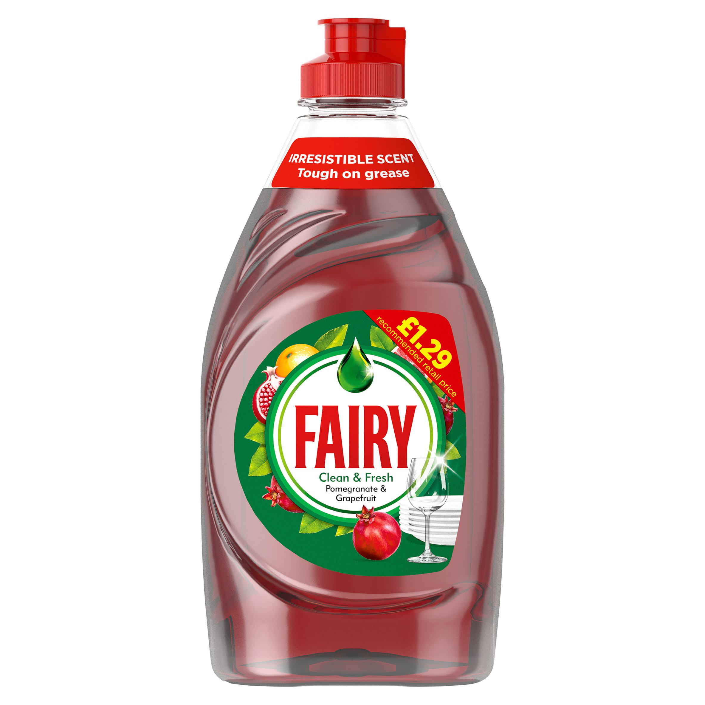 Fairy Clean & Fresh Washing Up Liquid Pomegranate  320ML
