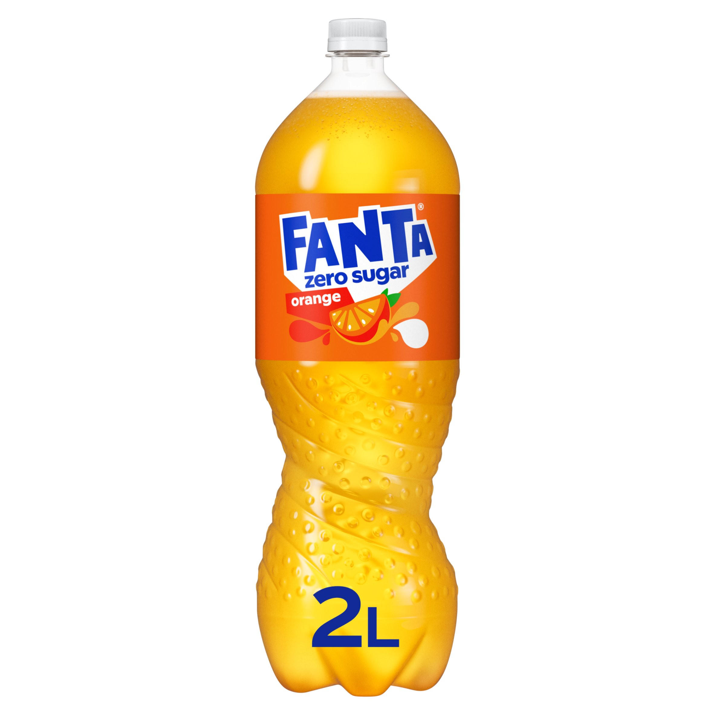 Fanta Orange Zero 2L | Orange and Fruit Flavoured | Iceland Foods