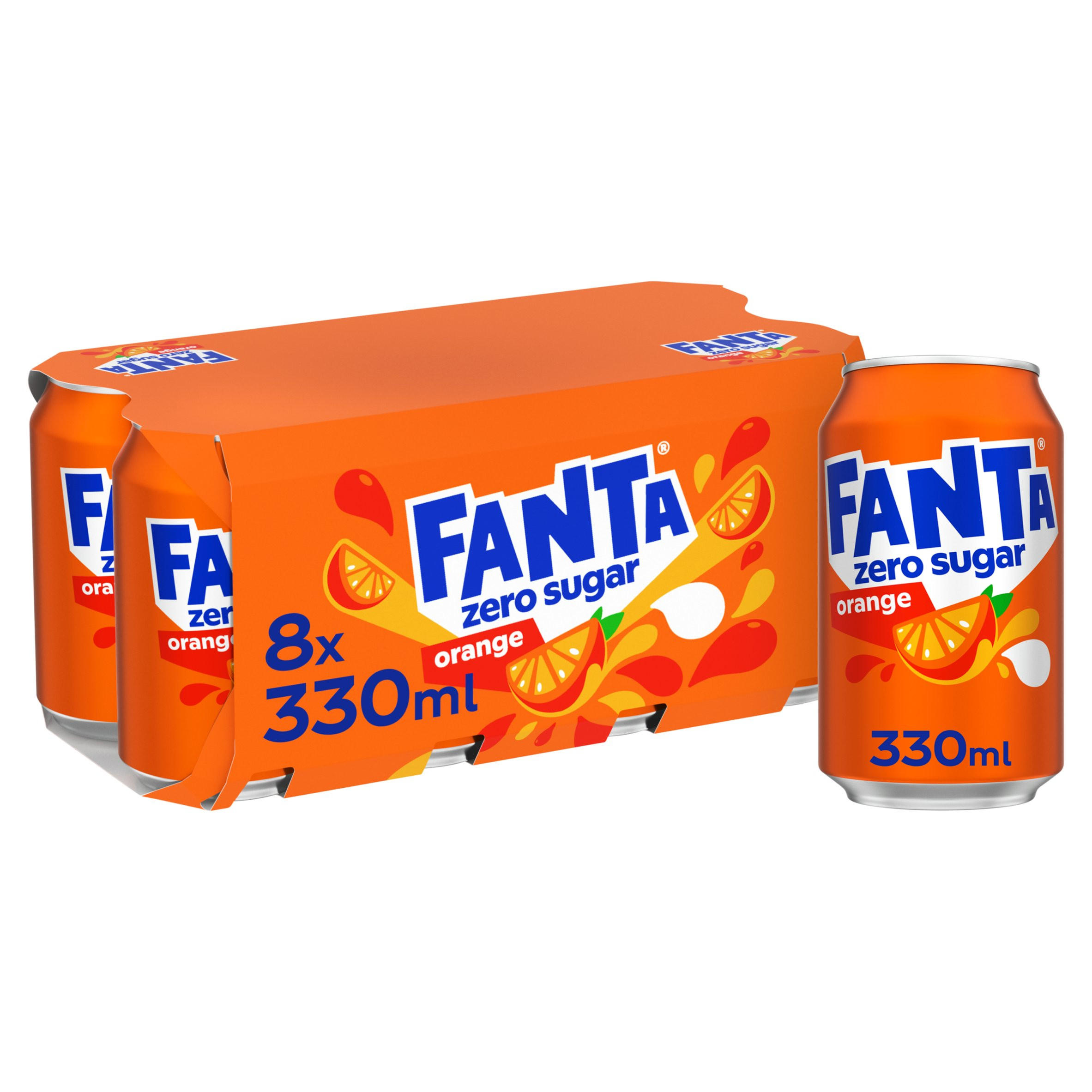 Fanta Orange Zero 8x330ml