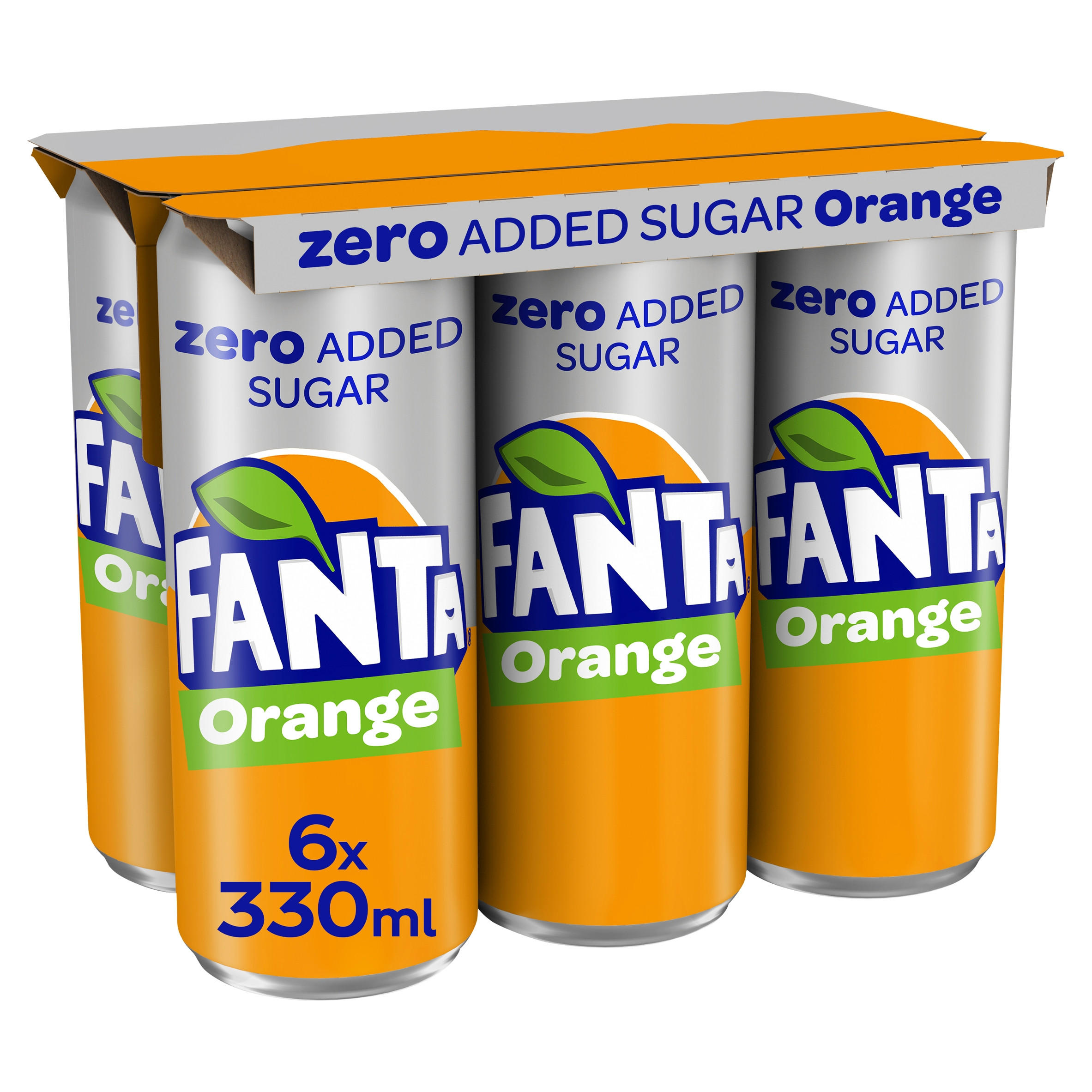 Fanta Orange Zero Added Sugar 6 X 330ml Diet Drinks Iceland Foods