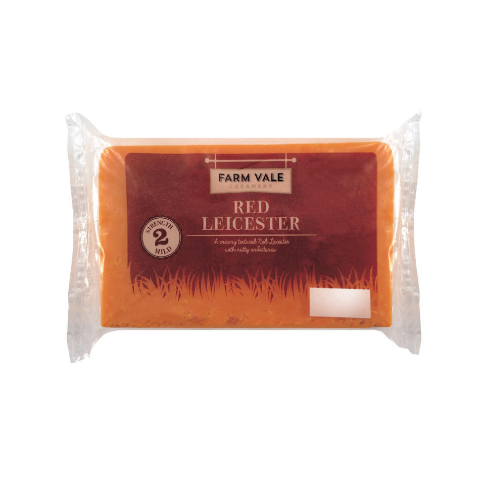 Farm Vale Red Leicester 625g British Regional Cheese Iceland Foods