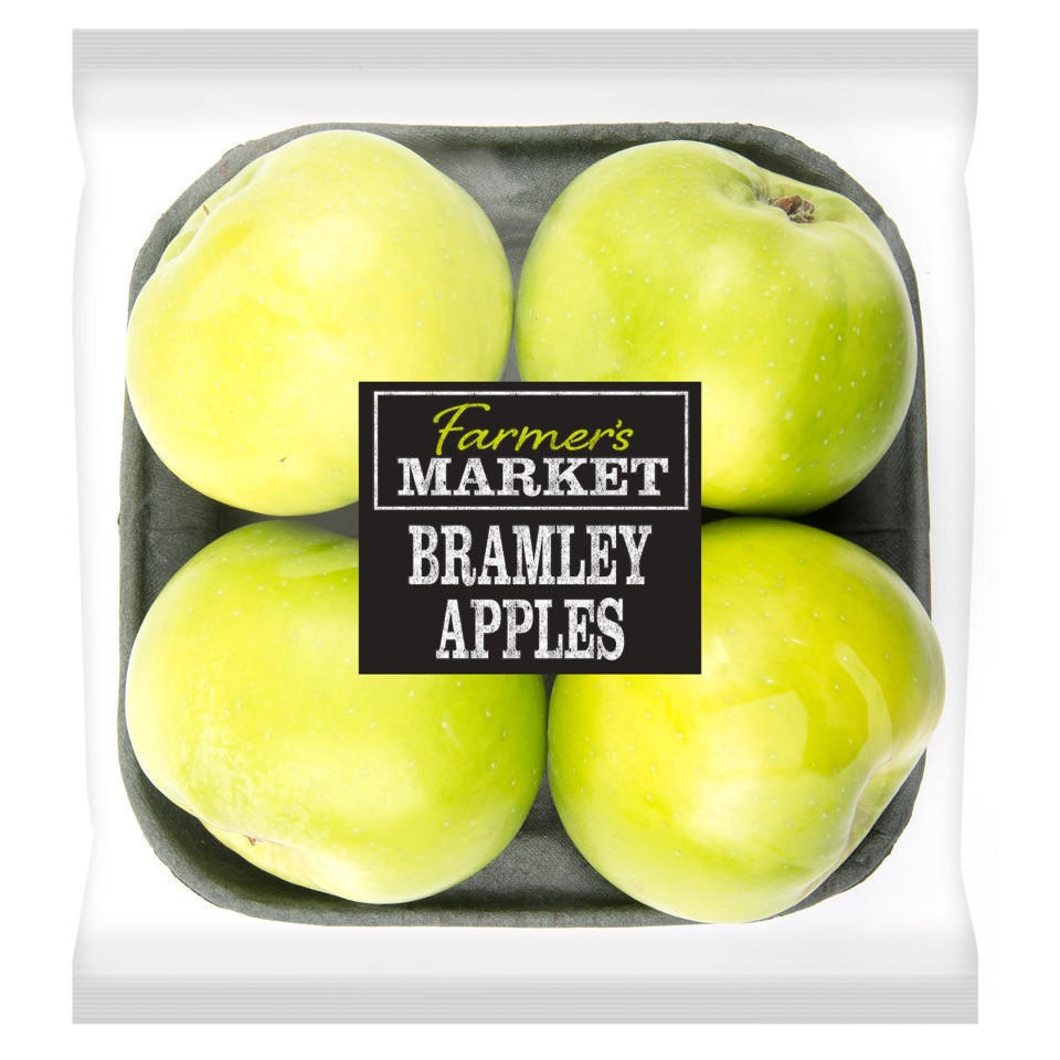 Farmer’s Market Bramley Apples 4 Pack Fresh Fruit Iceland Foods