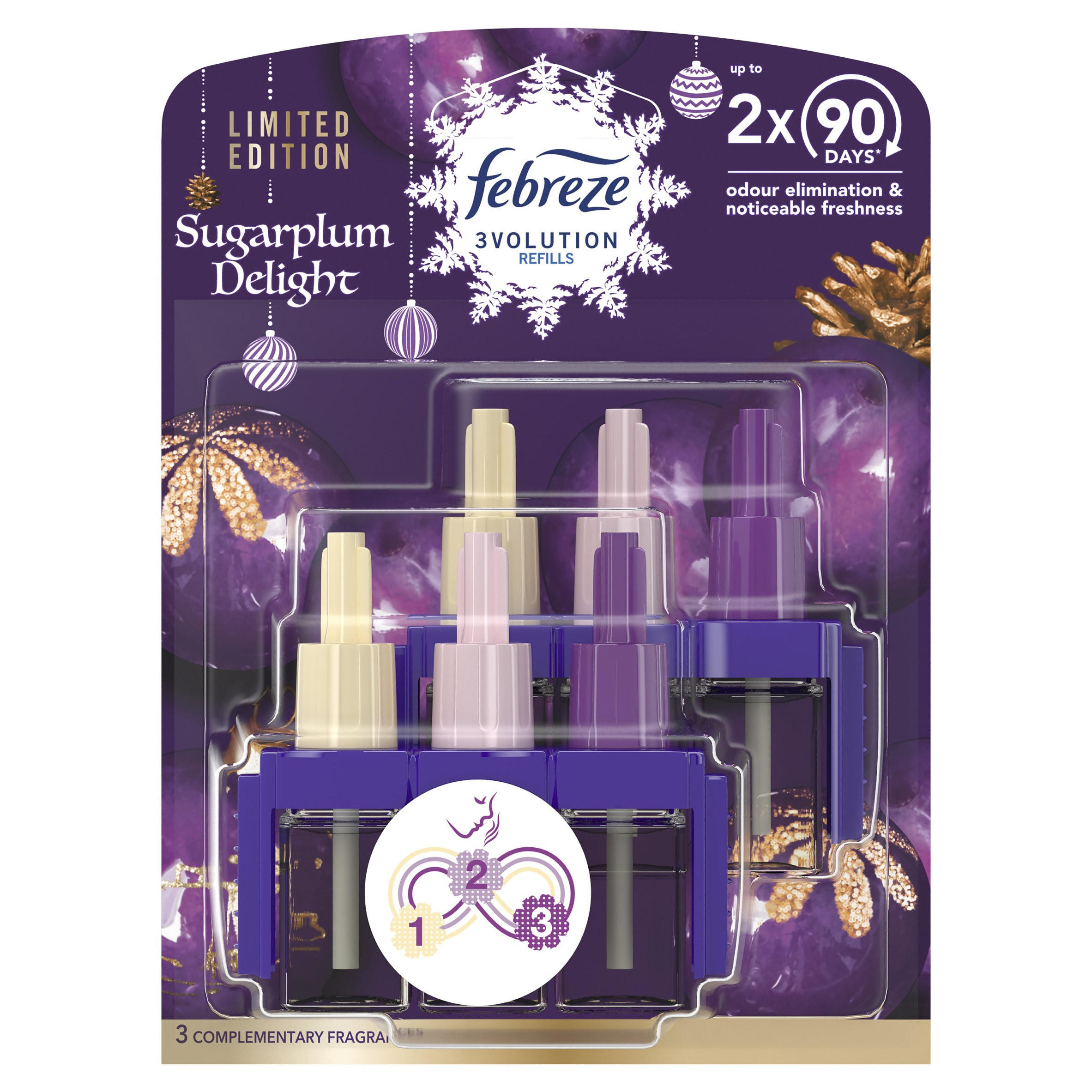 Febreze 3Volution Air Freshener Plug In Refill Sugarplum Delight Twin