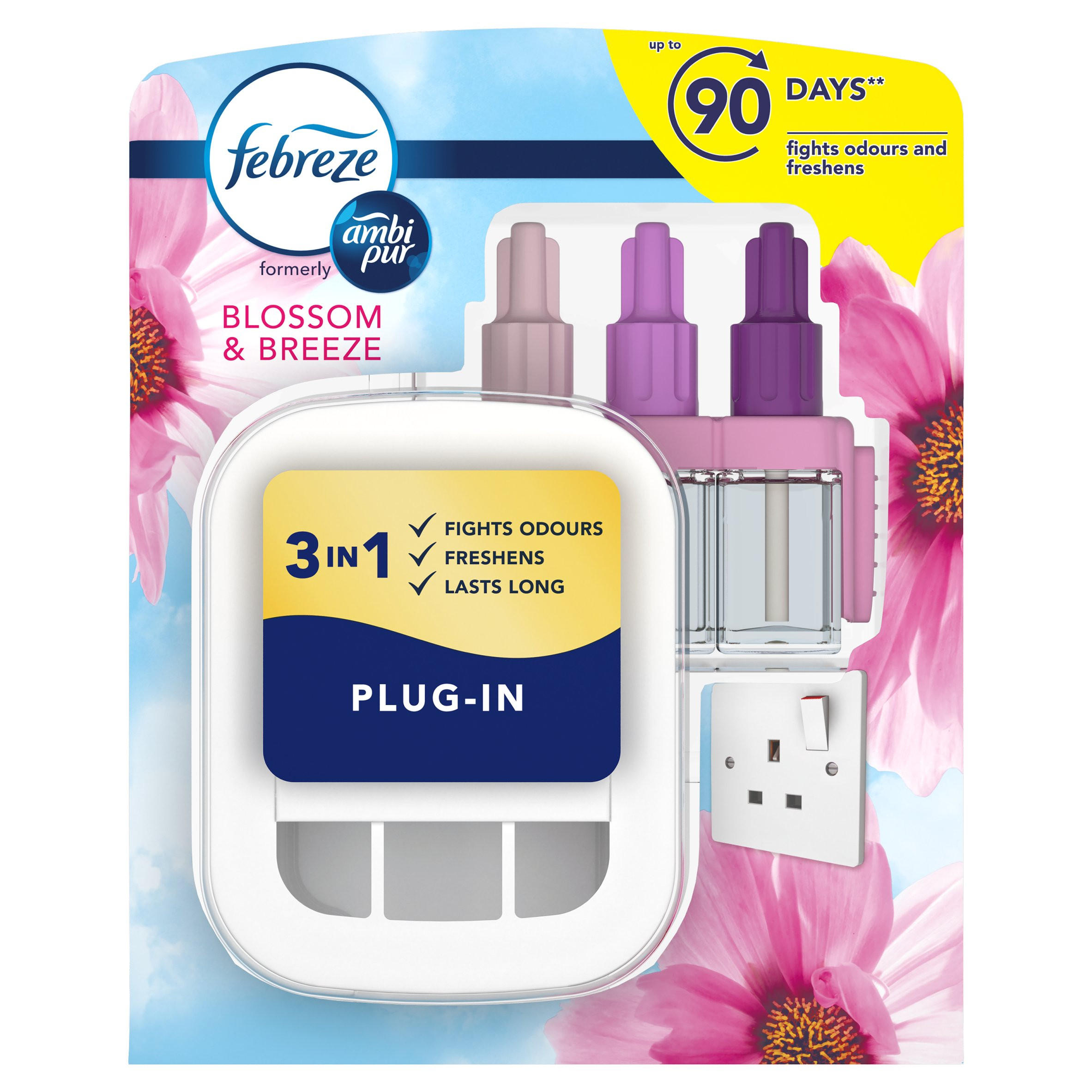 Febreze 3Volution Air Freshener PlugIn Starter Kit Blossom & Breeze