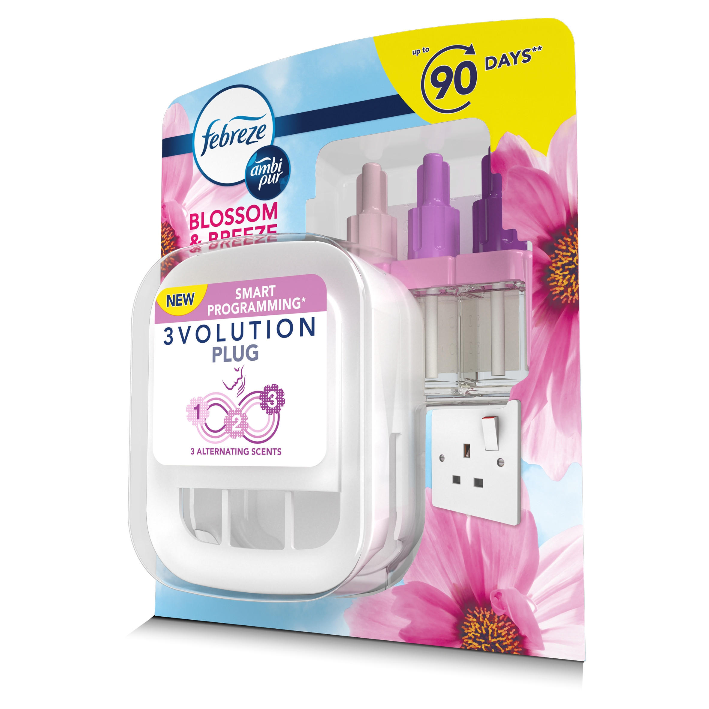 Febreze 3Volution Smart Programming Air Freshener PlugIn SK Blossom & Breeze 20ML Home