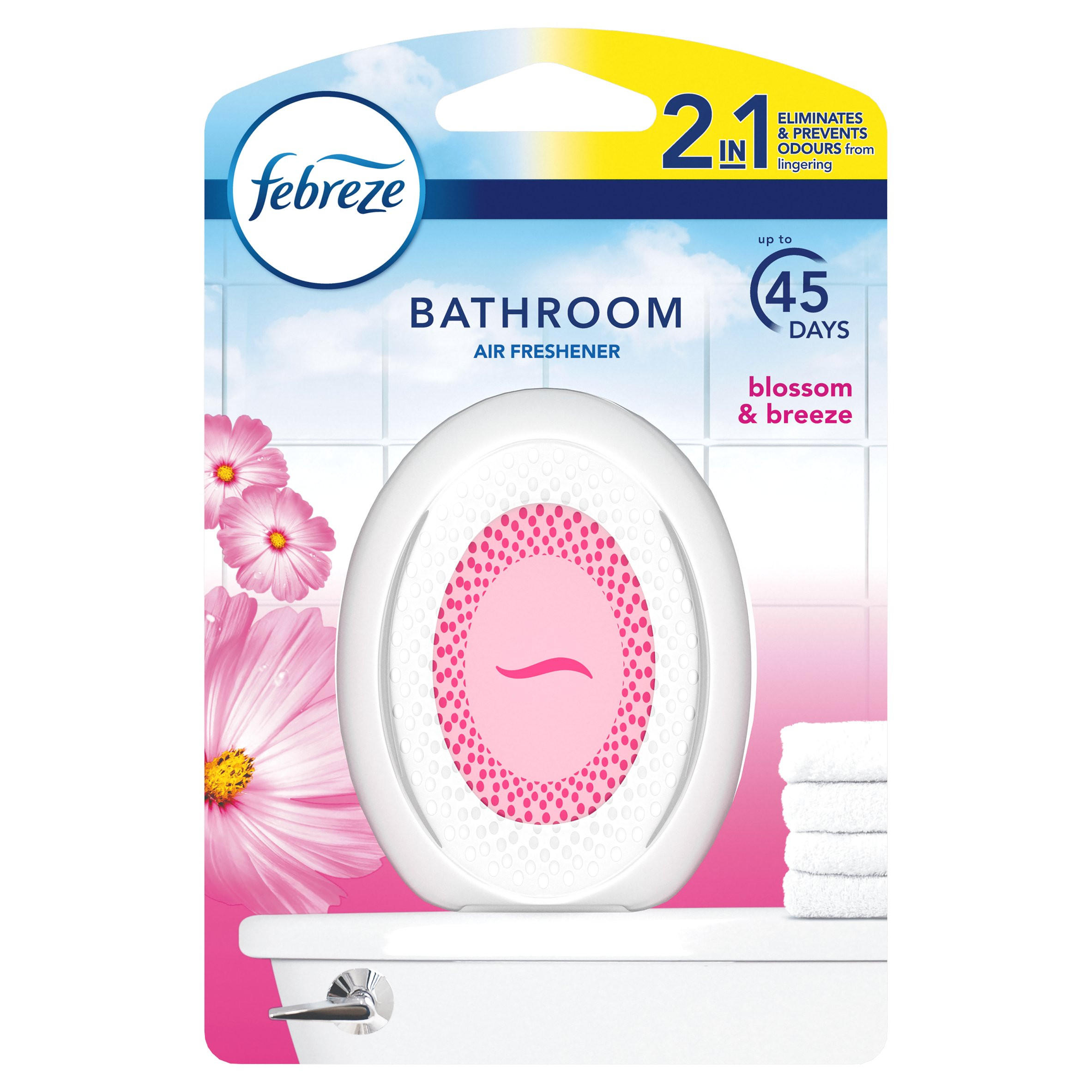 Febreze Bathroom, Continuous Air Freshener, Blossom & Breeze Single