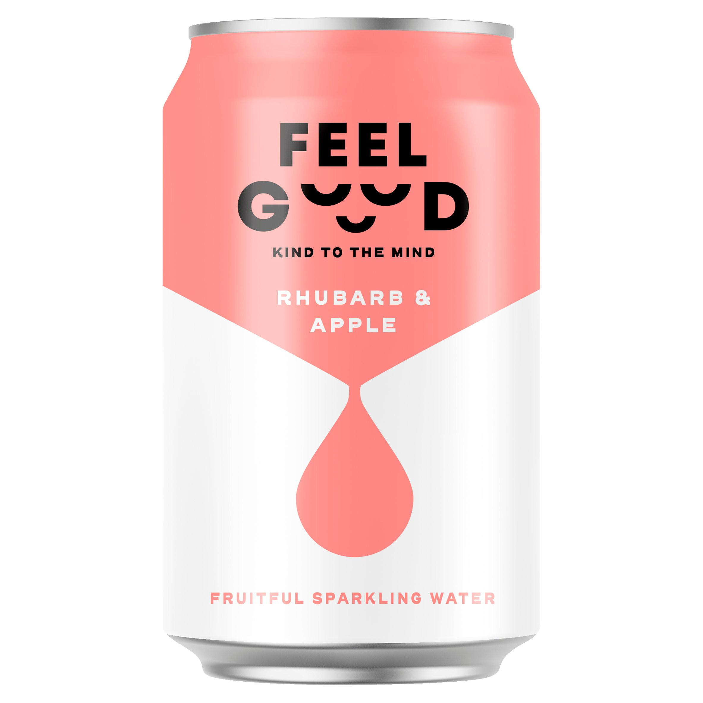 Feel Good Fruitful Sparkling Water Rhubarb & Apple 330ml Still