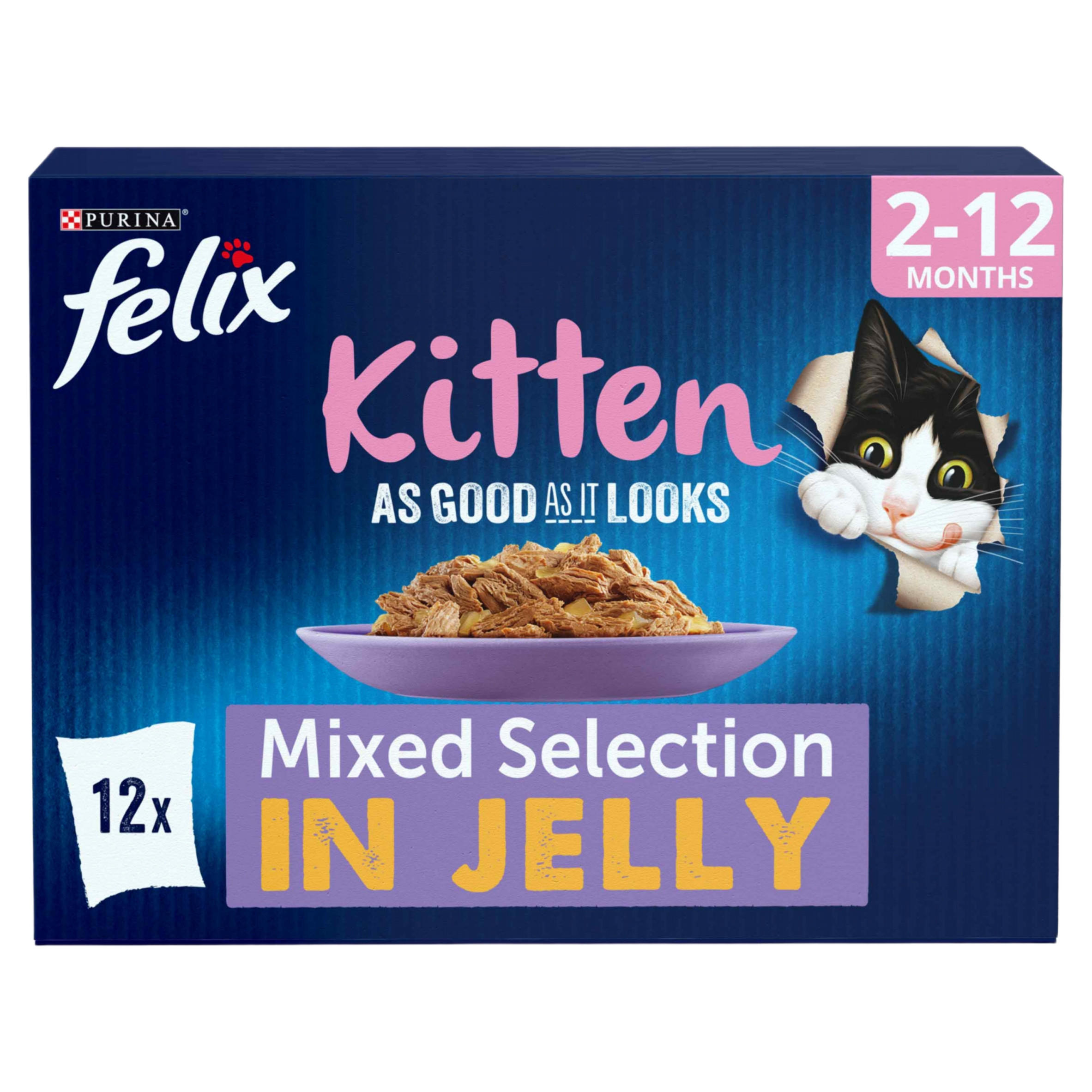 As Good As it Looks Kitten Mixed in Jelly Wet Cat Food 12x85g