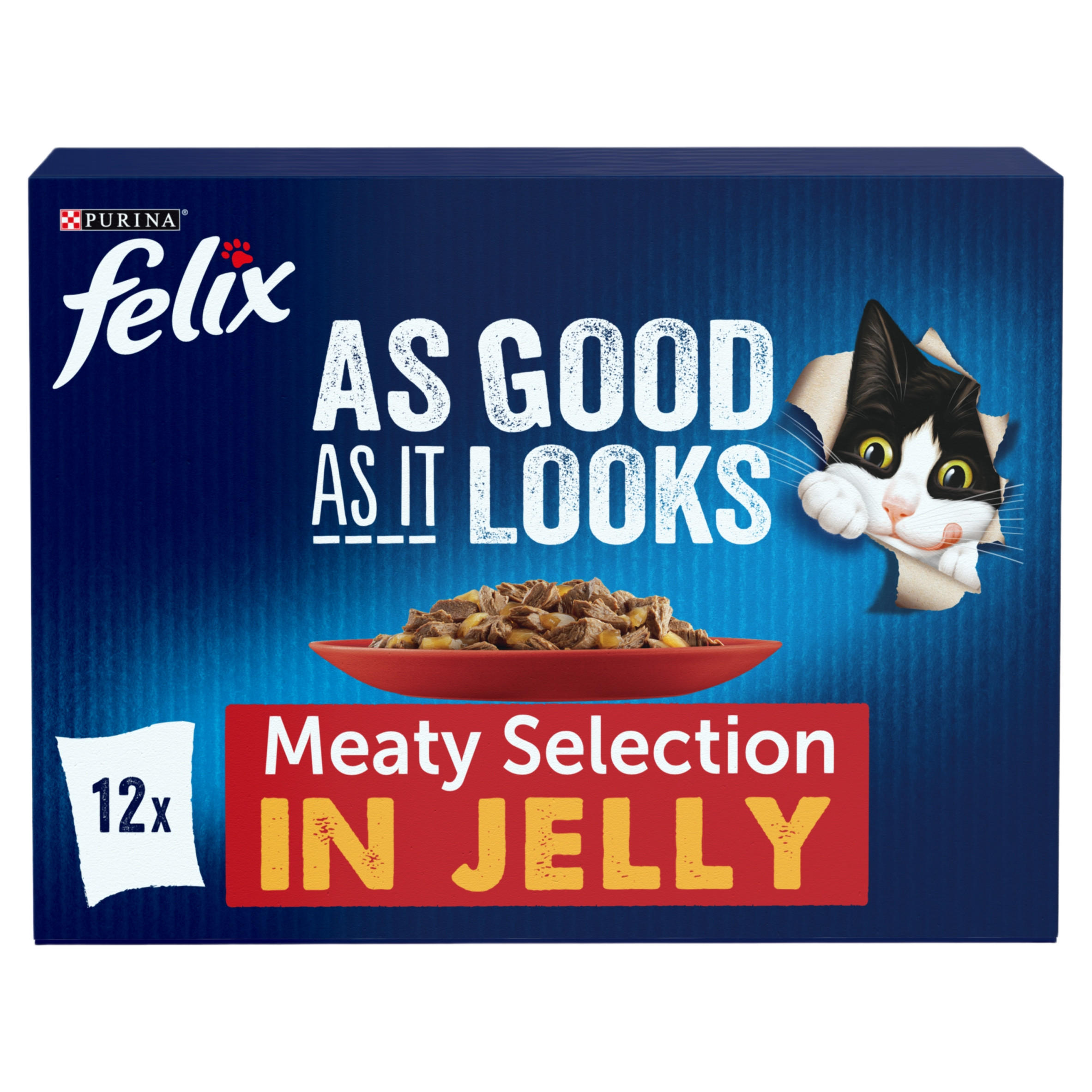 As Good As it Looks Meaty Selection in Jelly Wet Cat Food 12x85g