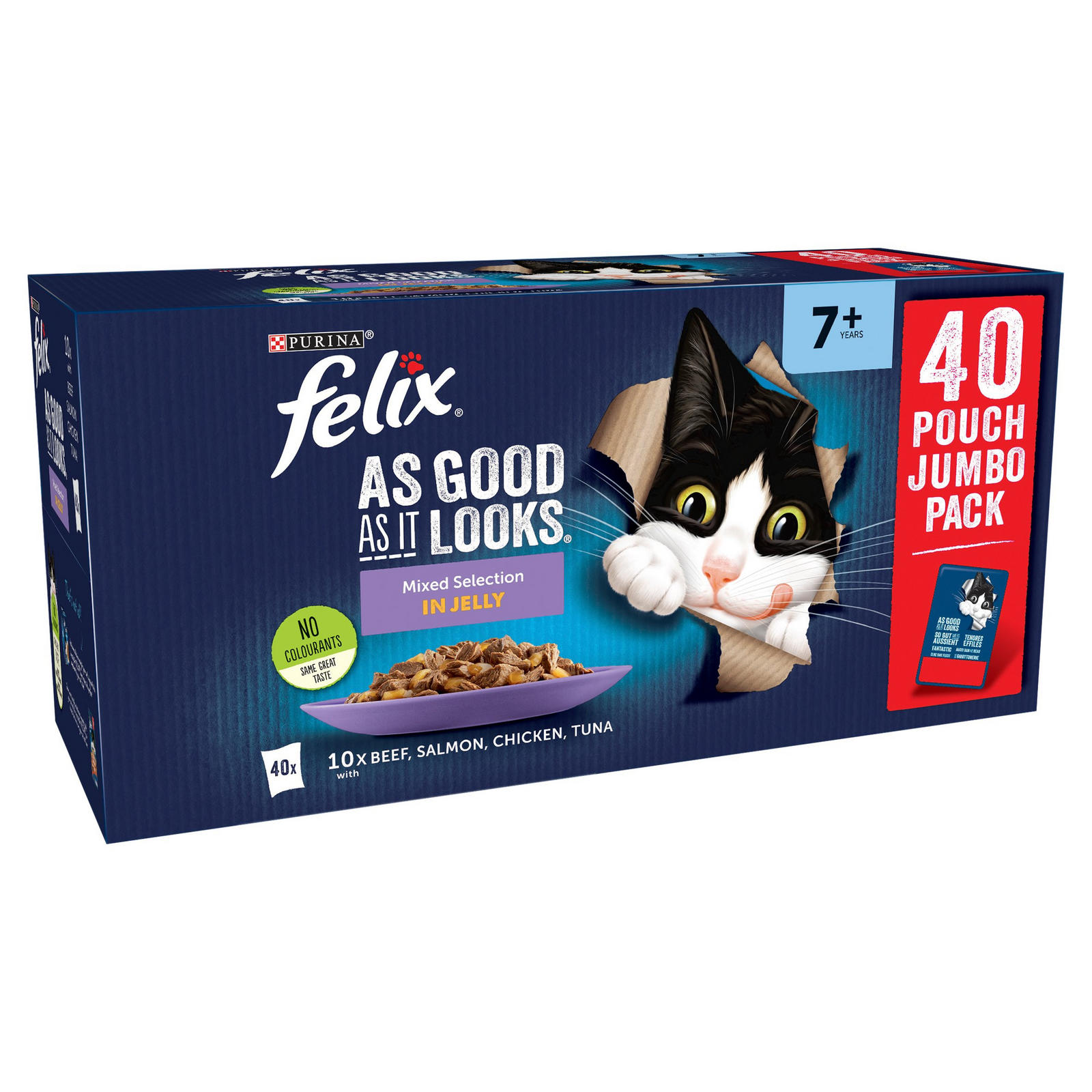FELIX AS GOOD AS IT LOOKS Senior Mixed Selection in Jelly Wet Cat Food
