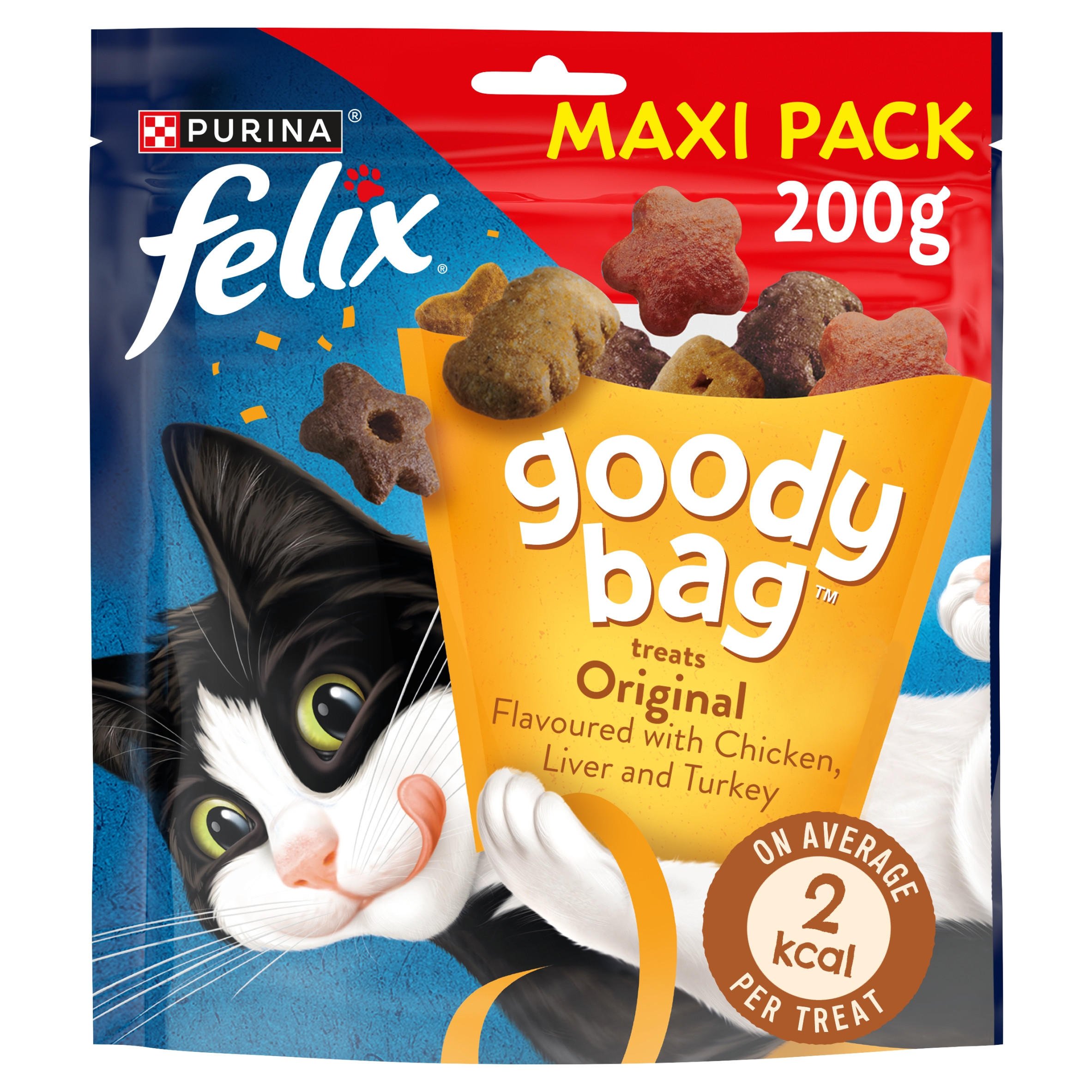 Felix Goody Bag Original Chicken Liver and Turkey Cat Treats