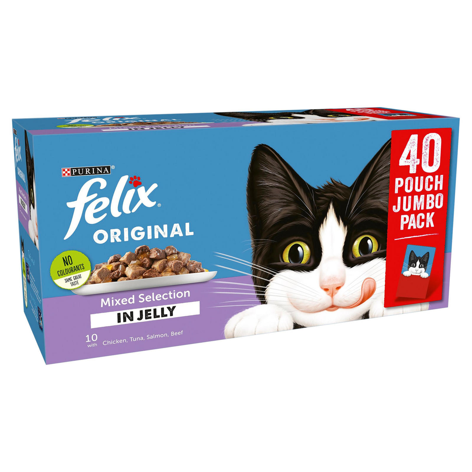 FELIX Mixed Selection In Jelly Wet Cat Food 40 x 100g Pet Food