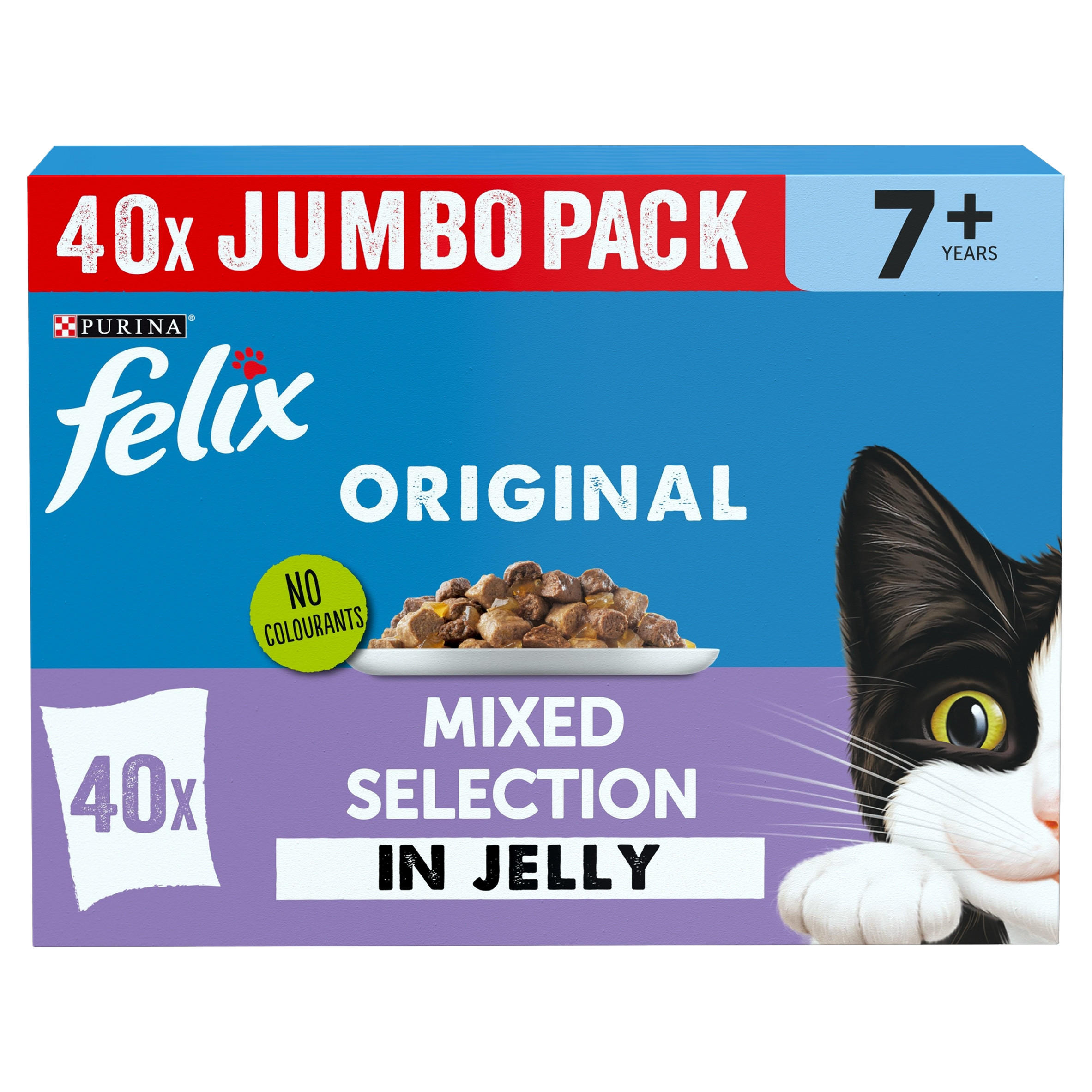 Original Senior 7+ Mixed Selection in Jelly Wet Cat Food 40x85g