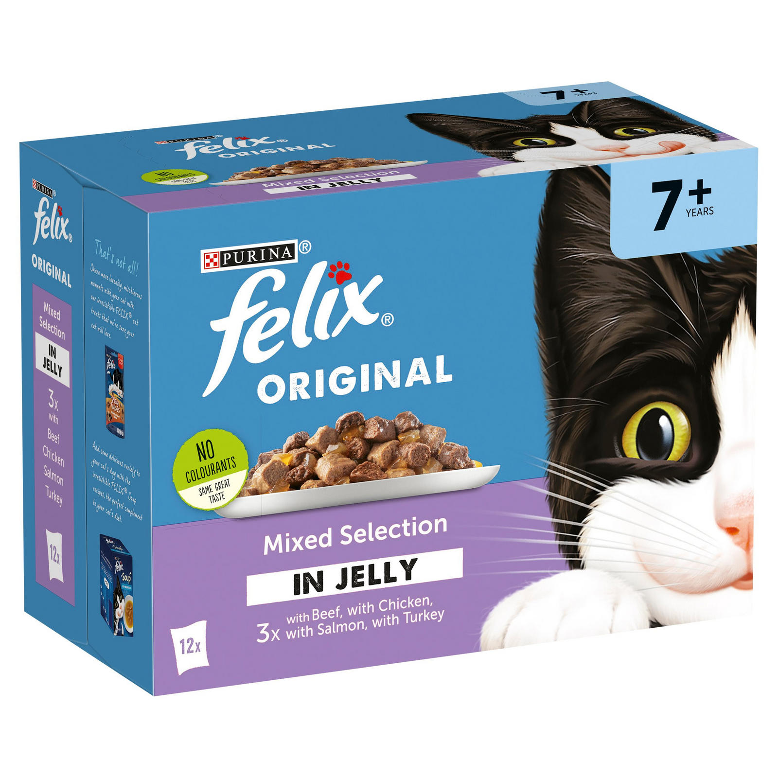 FELIX Senior Variety Selection in Jelly Wet Cat Food 12 x 100g Pet