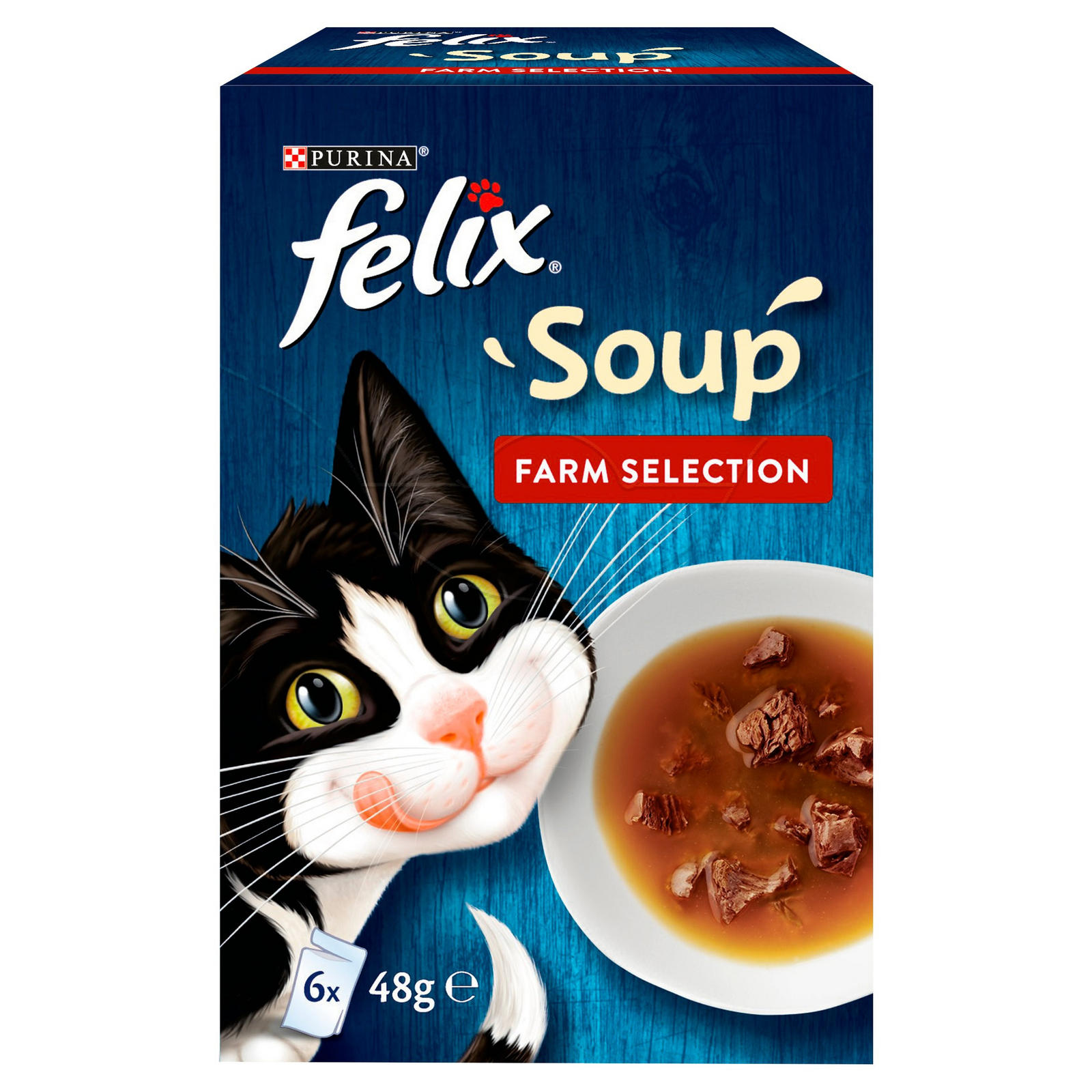 FELIX SOUP Farm Selection Wet Cat Food 6x48g | Pet Food | Iceland Foods