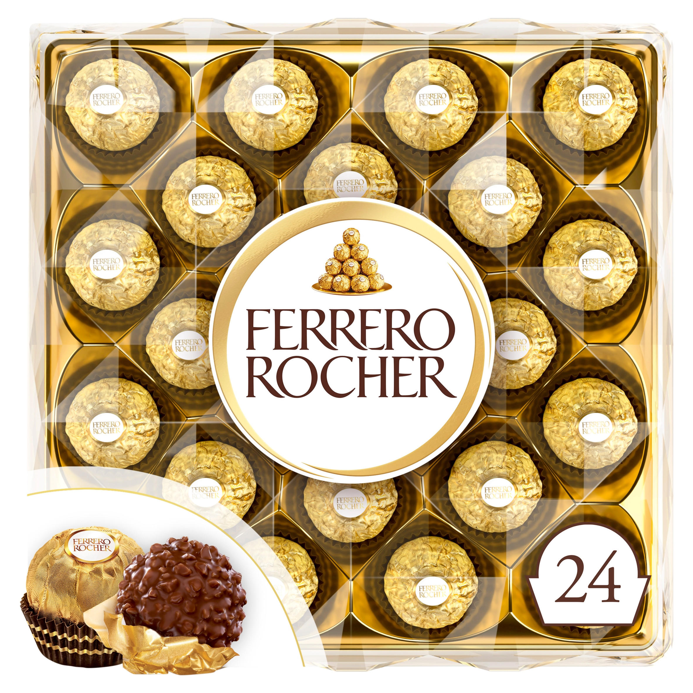 Ferrero Rocher Milk Chocolate Pralines Gift Box 16 Pieces