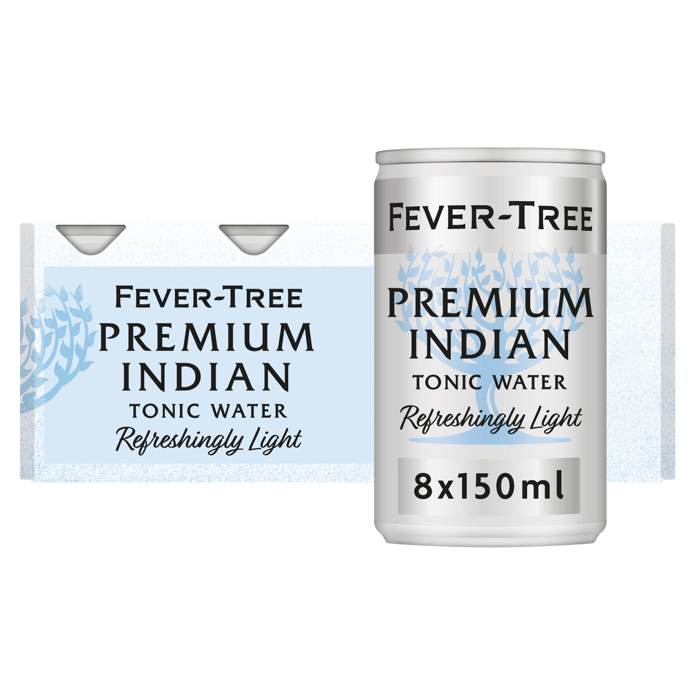 FeverTree Refreshingly Light Tonic Water 8 x 150ml Multipacks