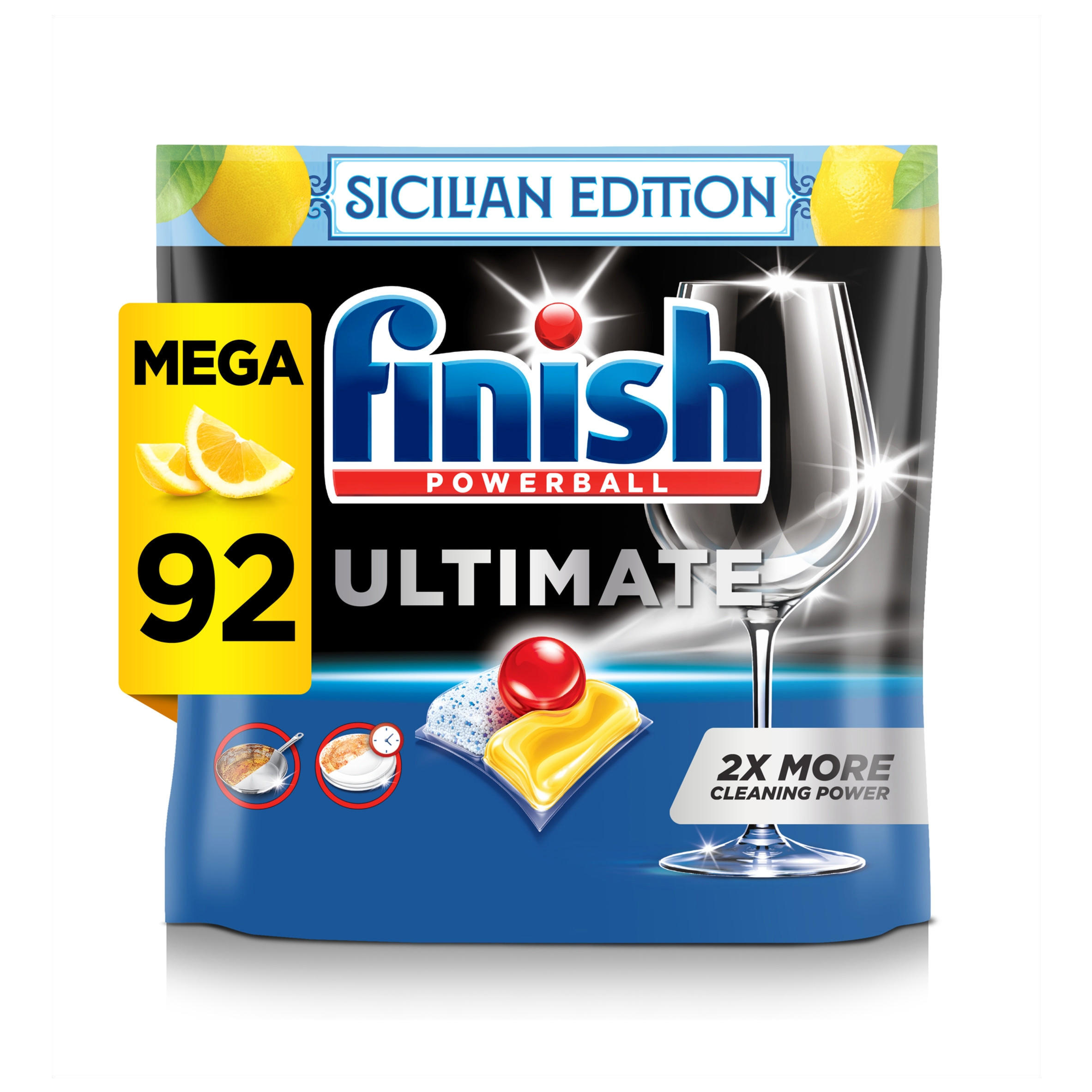 Finish Ultimate Deep Clean & Shine Dishwasher Tablets Sicilian Edition