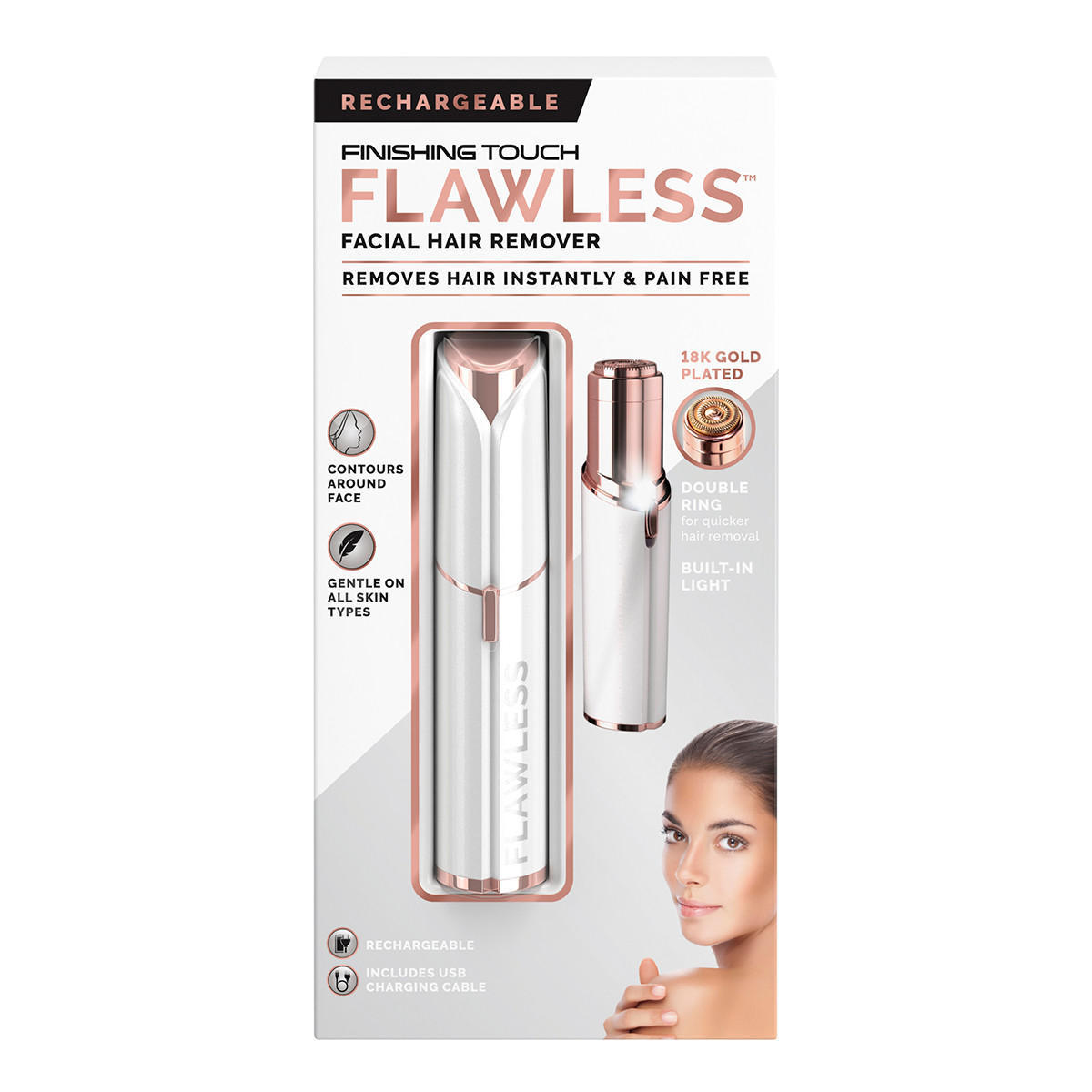 Finishing Touch Flawless White Facial Hair Remover | Womens Toiletries |  Iceland Foods