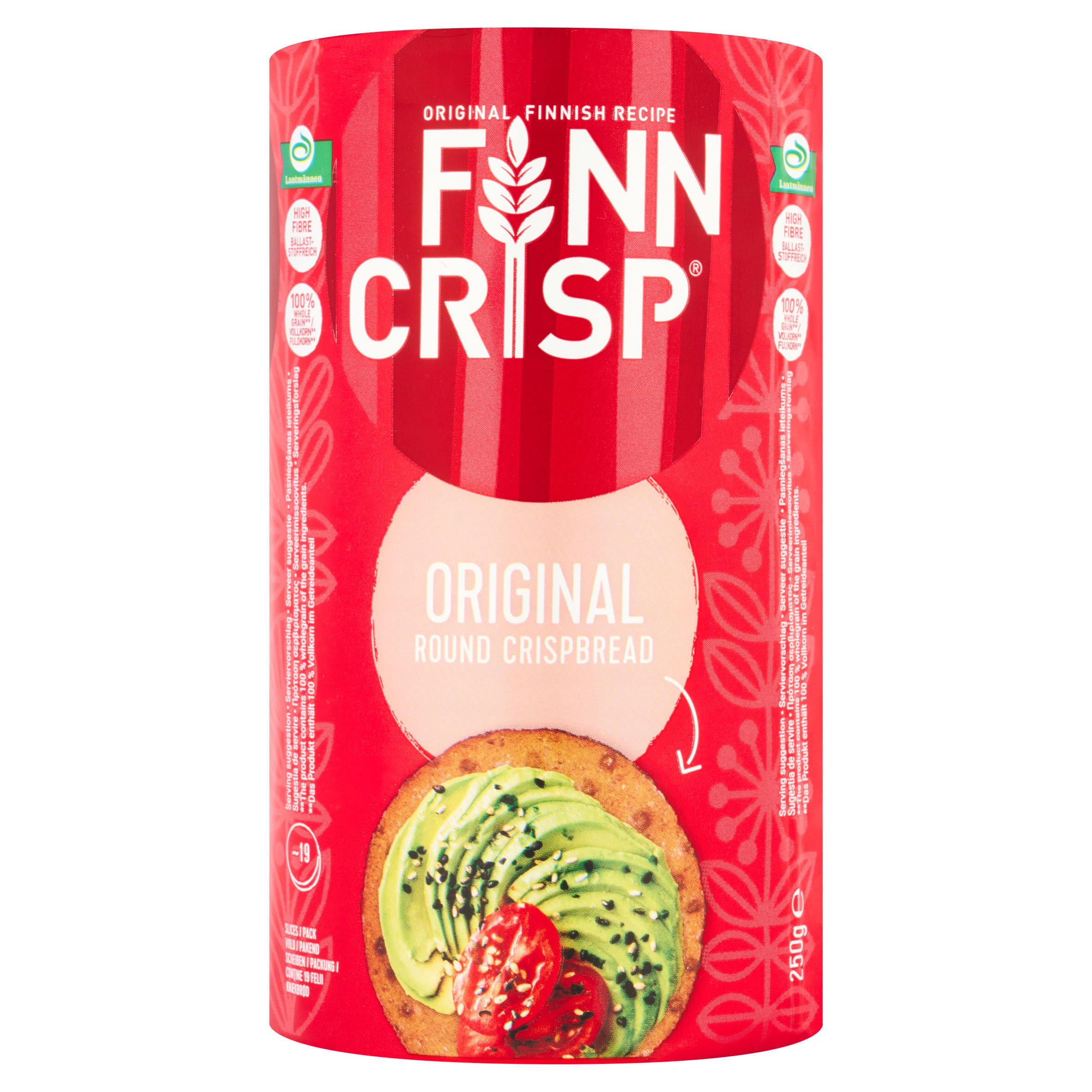 Finn Crisp Original Round Crispbread 250g, folic acid free