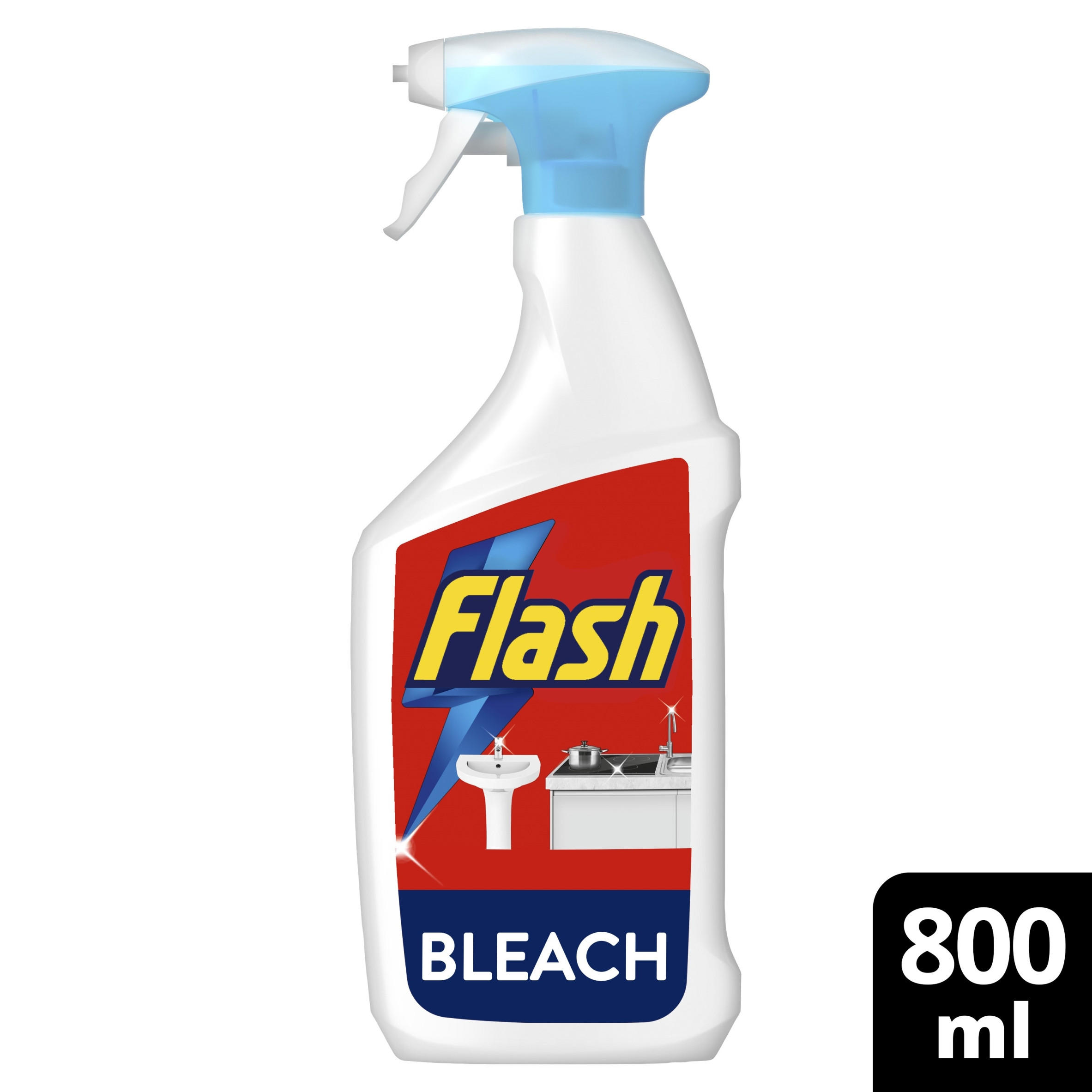 Flash Multi Purpose Bleach Cleaning Spray 800ML | Bathroom & Toilet ...