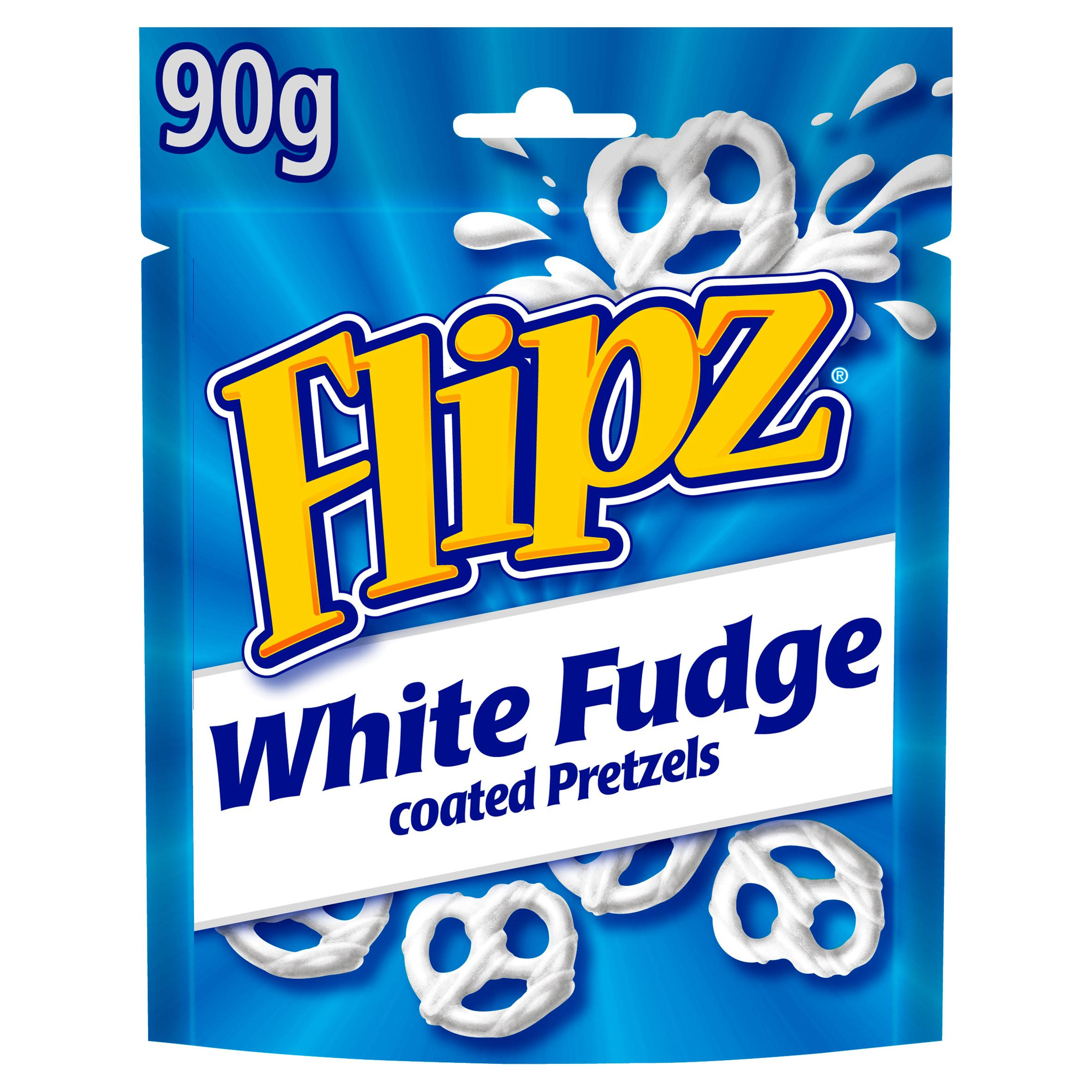 Flipz Pretzels White Fudge Flavour Snacks 90g Sharing Bags & Tubs