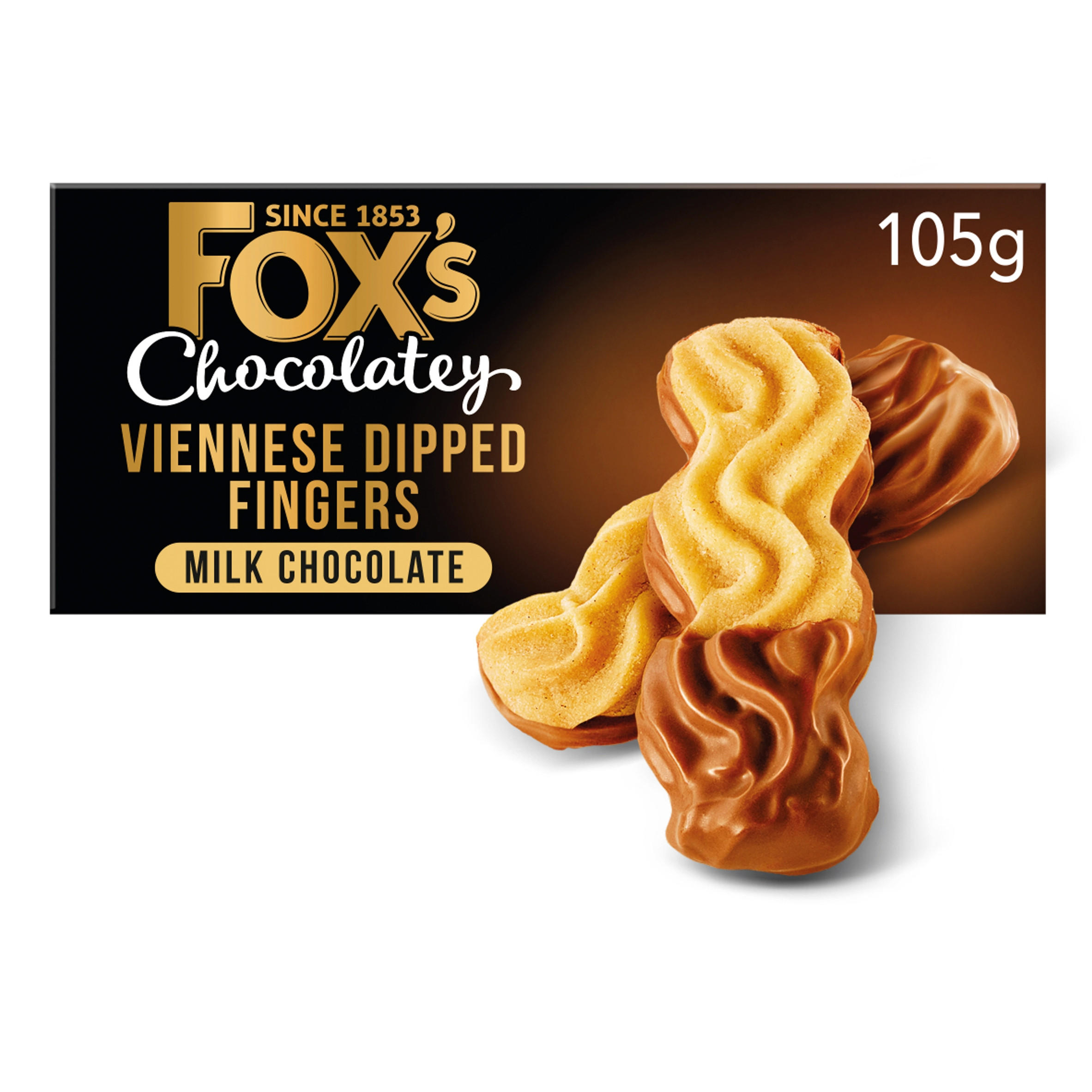 Fox's 105g Chocolatey Biscuits Viennese Milk Chocolate Dipped Fingers