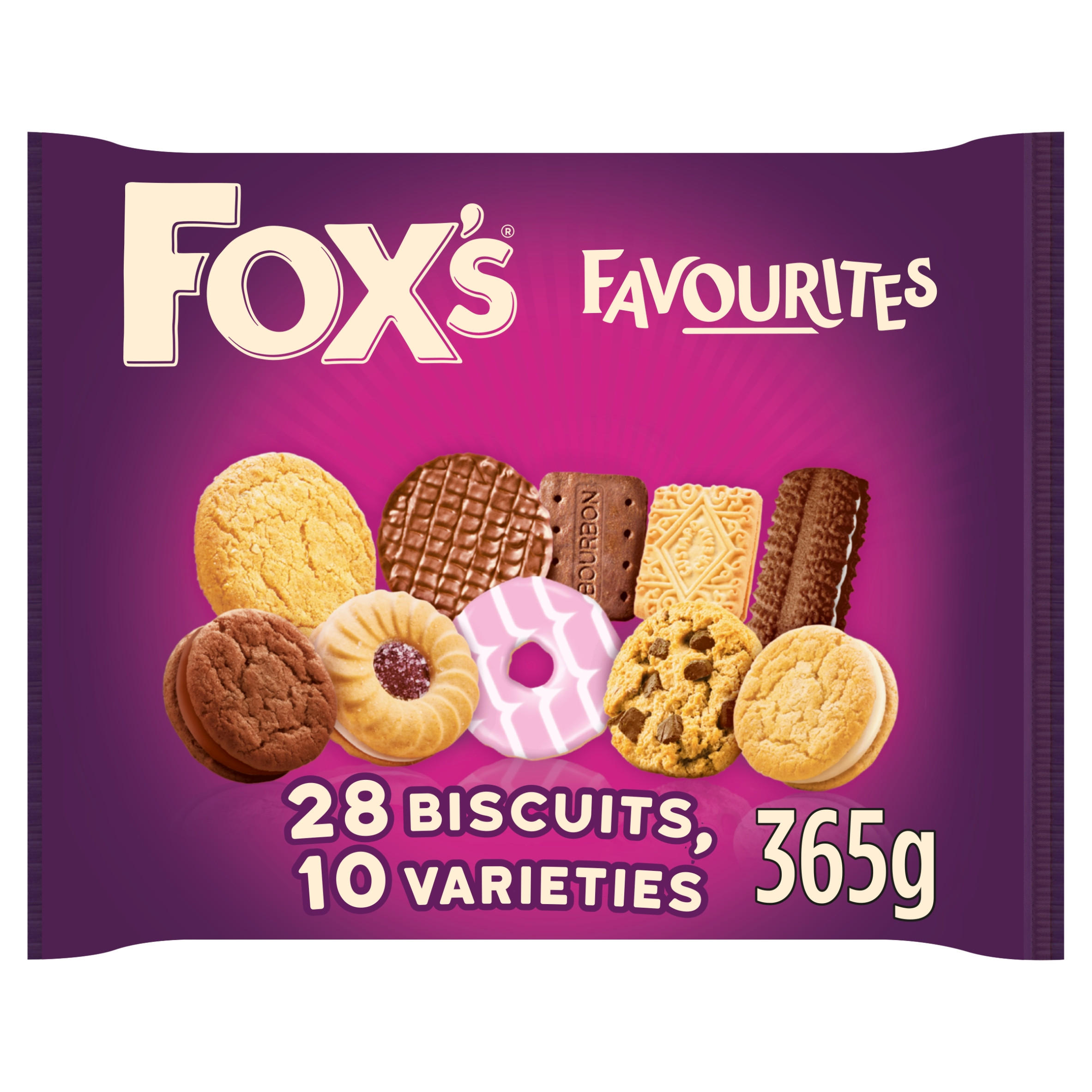 Fox's Favourites 28 Biscuits with 10 Varieties 365g