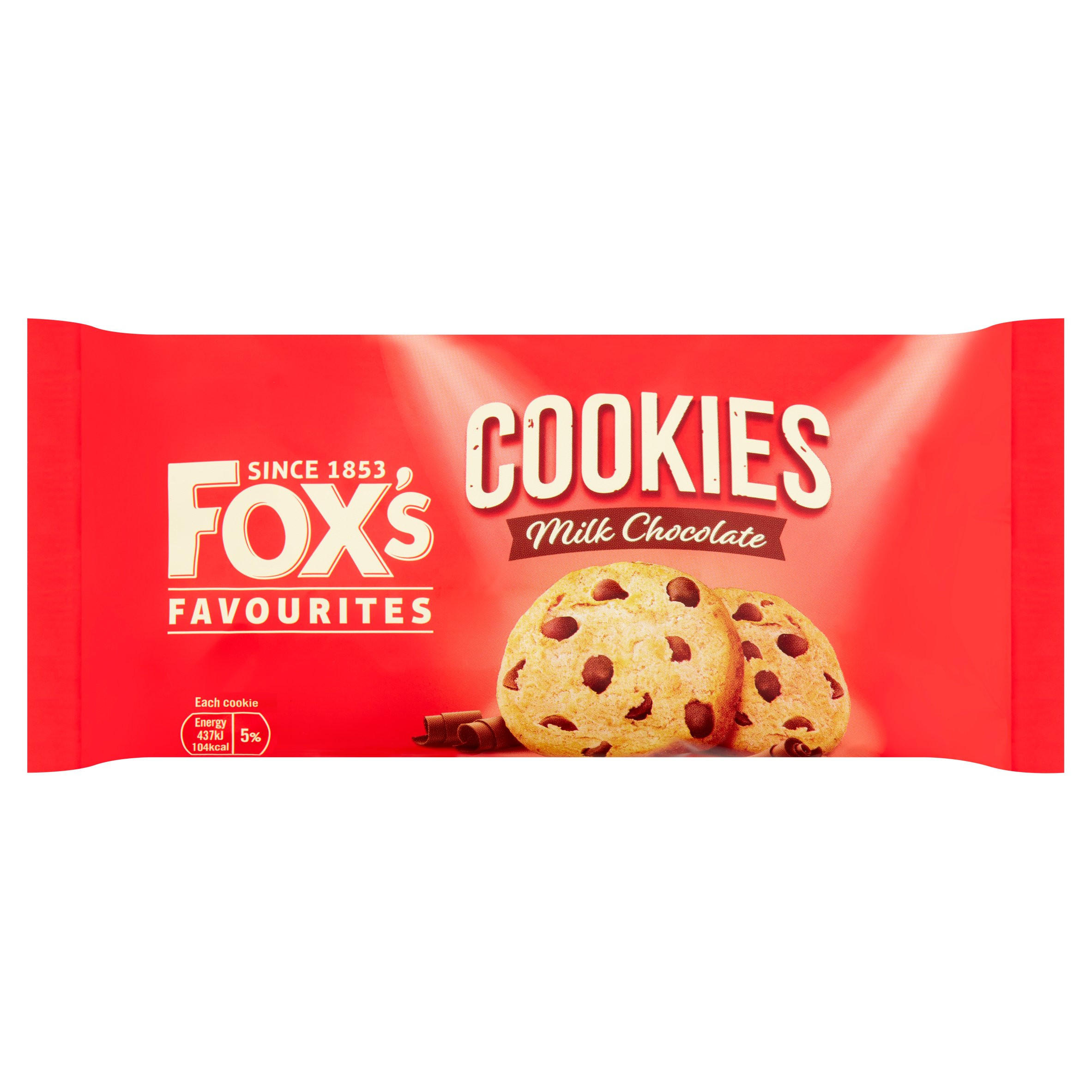 Fox's Favourites Cookies Milk Chocolate 160g | Sweet Biscuits | Iceland ...