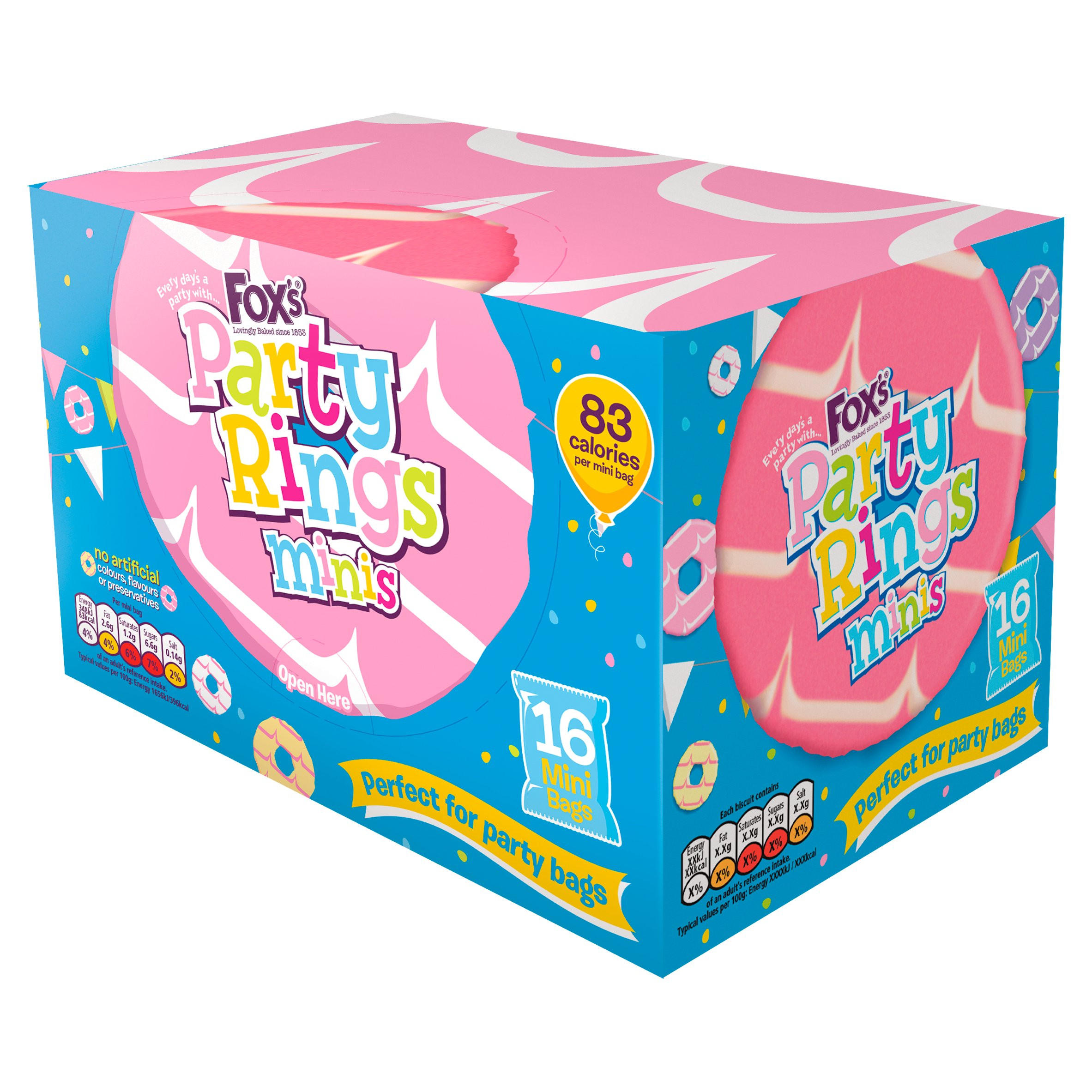 Fox's a Party Rings twin pack 250g