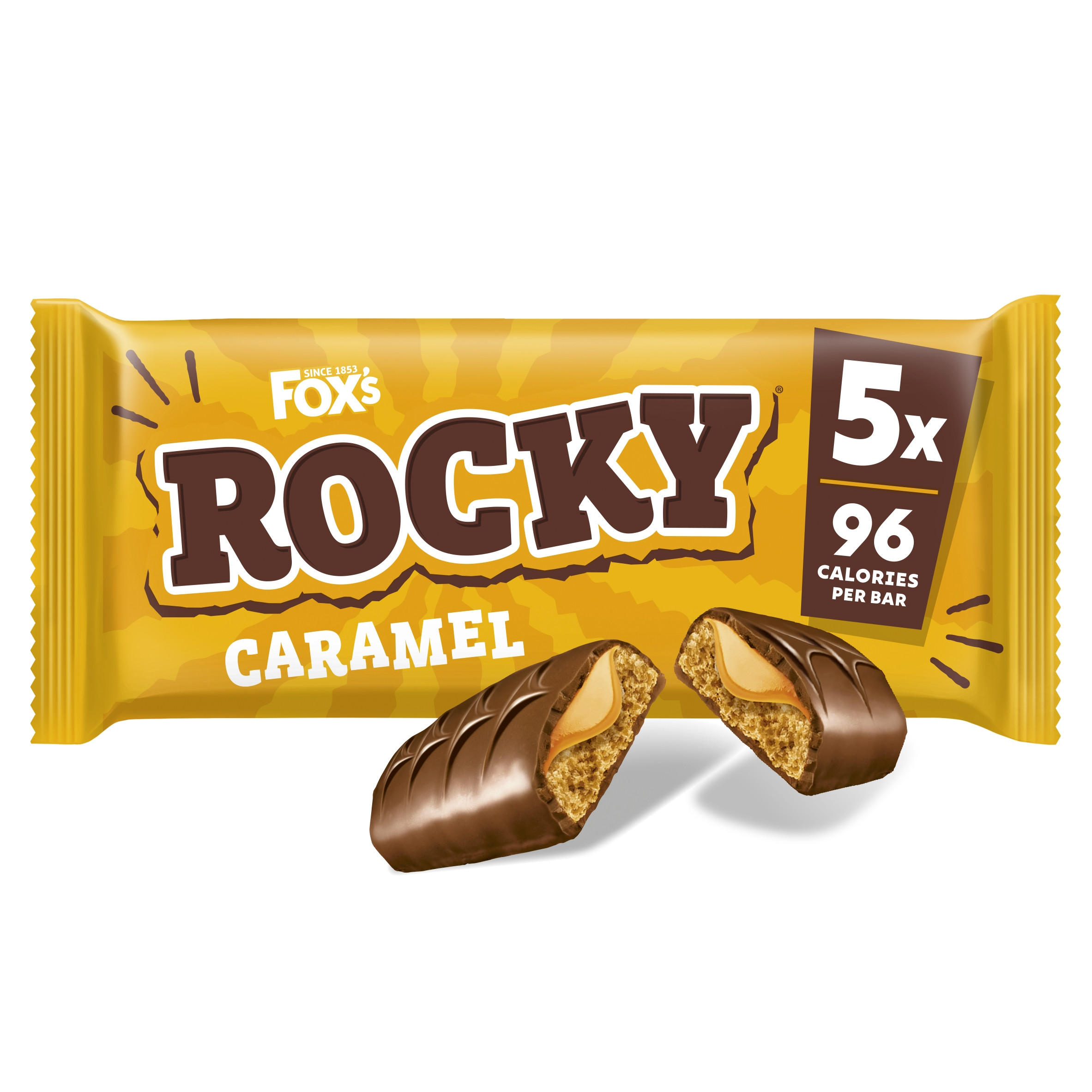 Fox's Rocky Caramel 5 x 19.5g (97.5g)