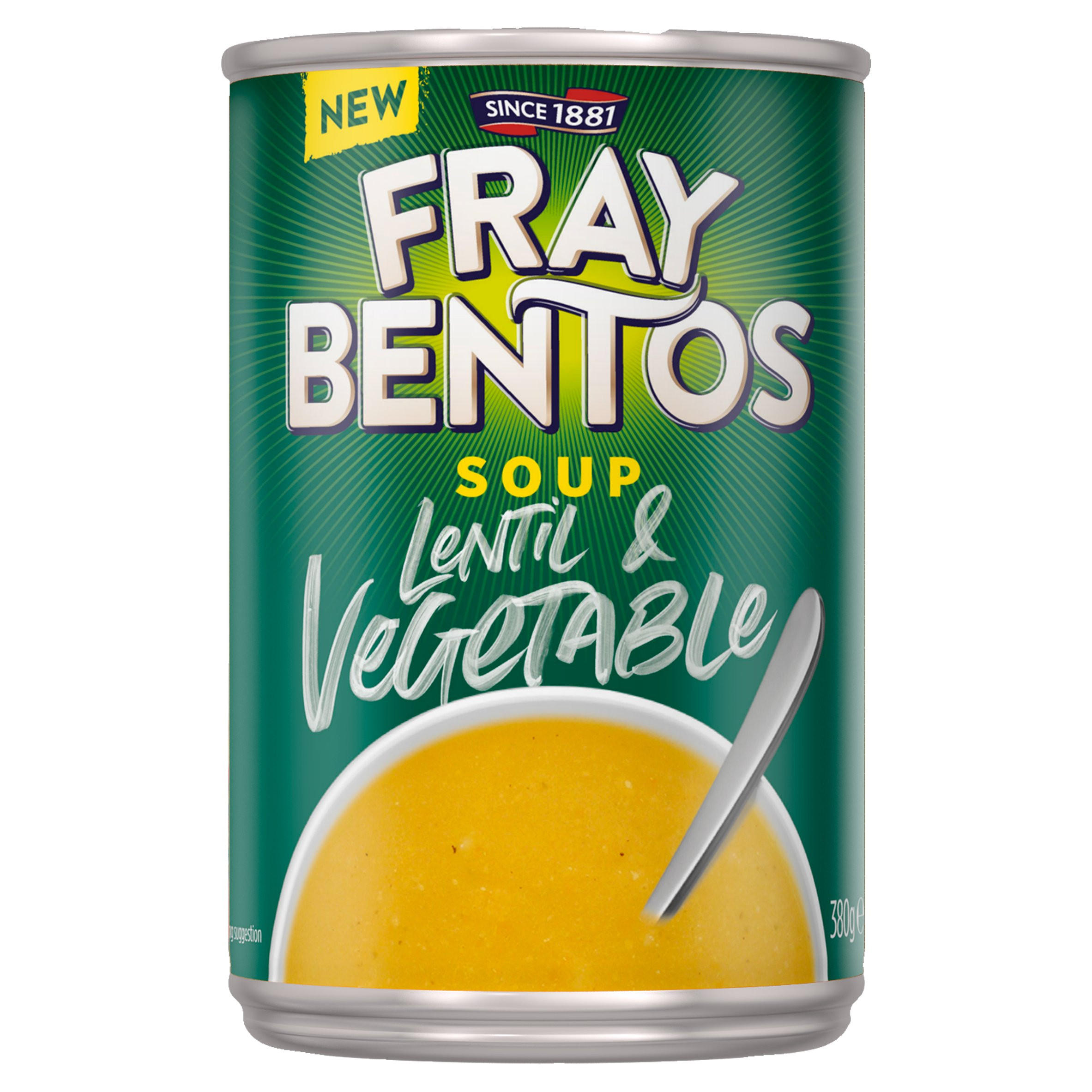 Fray Bentos Lentil & Vegetable Soup 380g, folic acid free