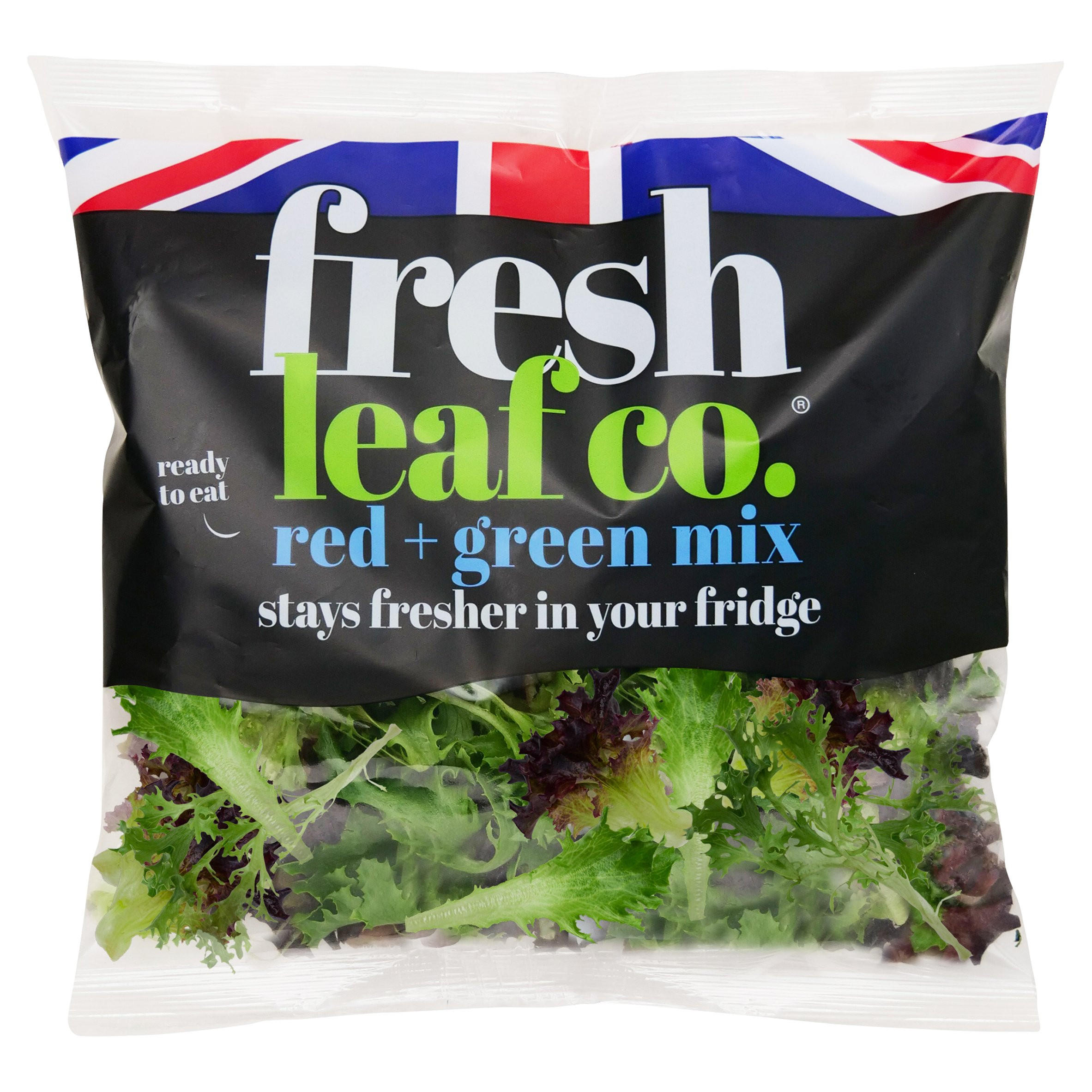 Fresh Leaf Co. Red + Green Baby Leaf Salad 70g Salads Iceland Foods