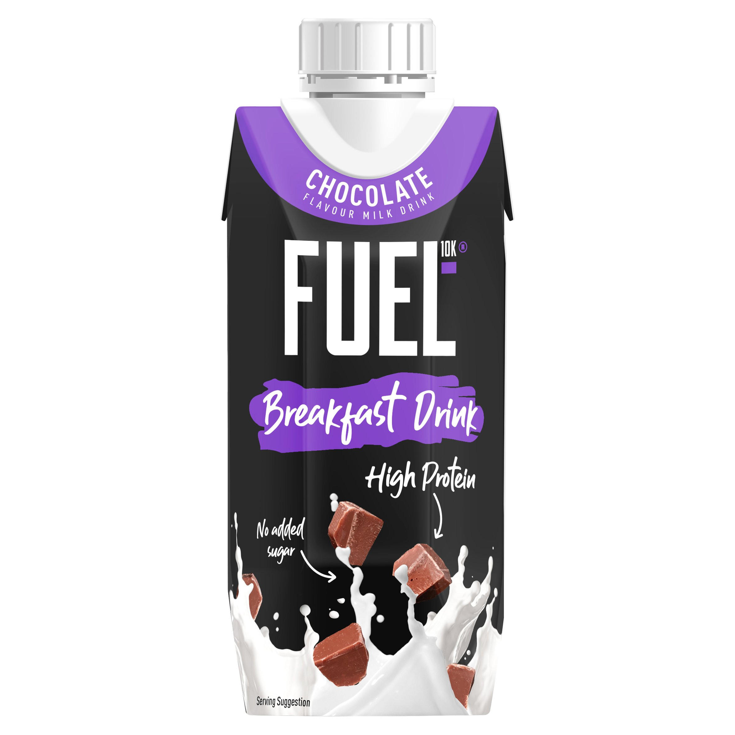 FUEL10K Chocolate Flavour Milk Drink 330ml Milkshakes Iceland Foods