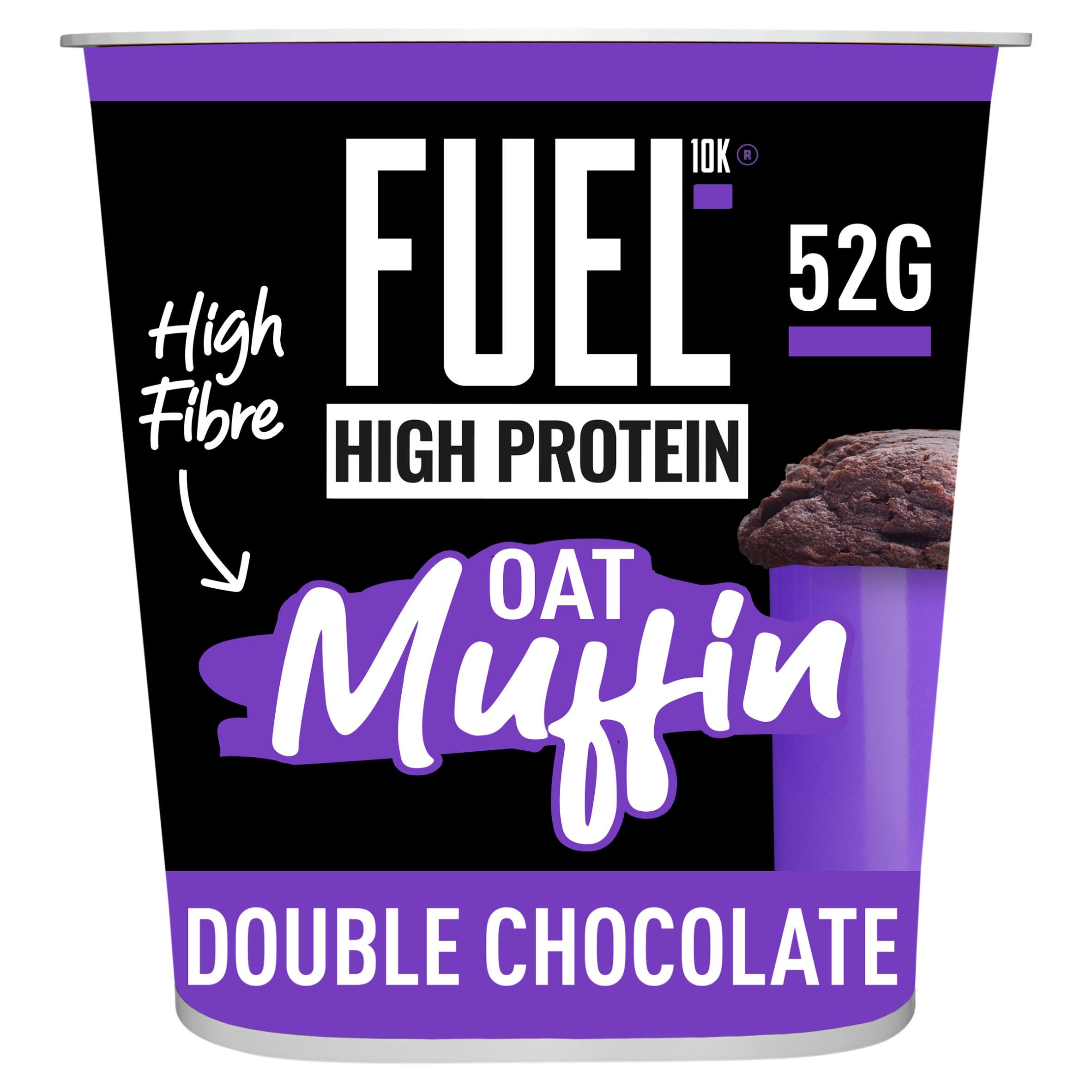 FUEL10K Chocolate Oat Muffin Protein Snack Pot 52g, folic acid free