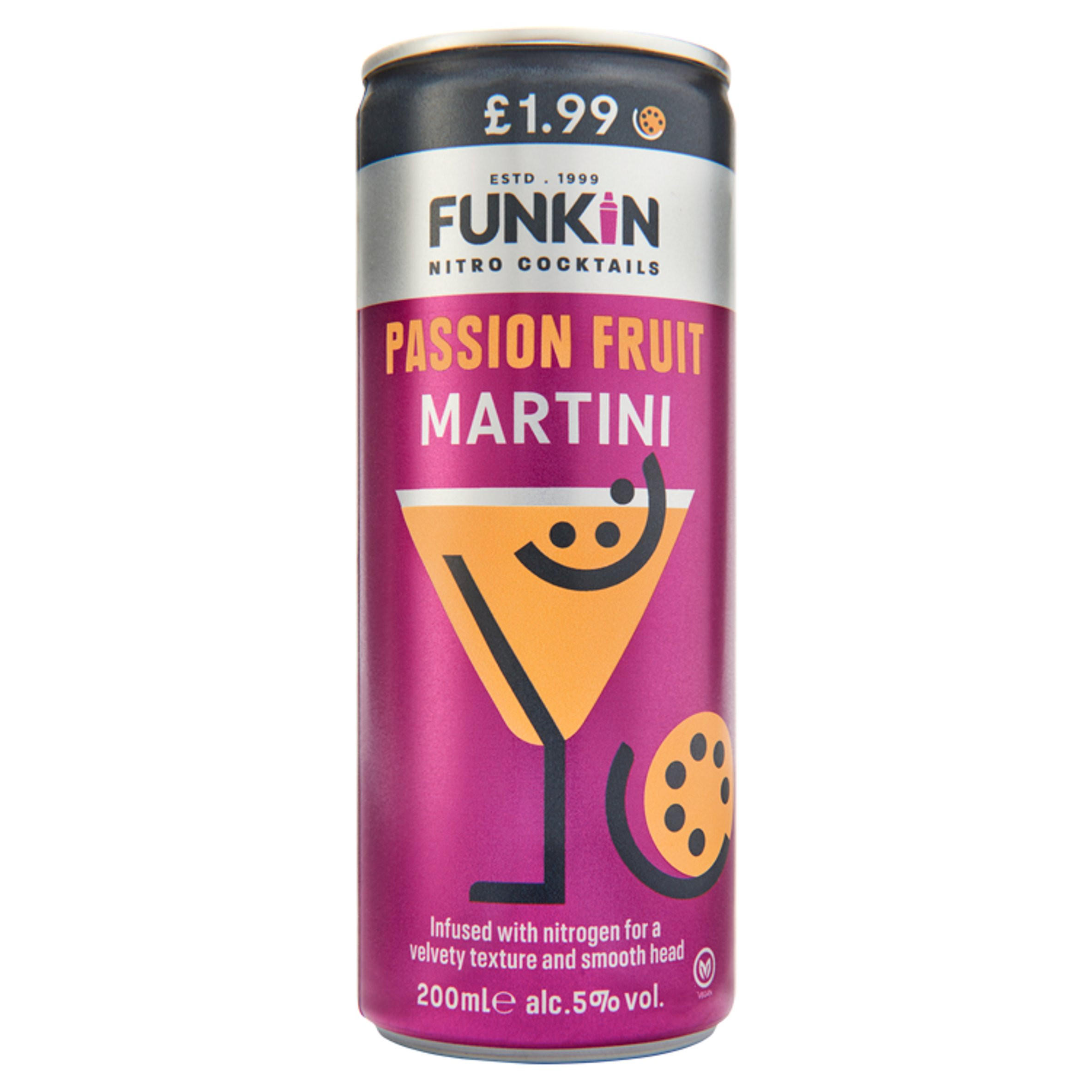 Funkin Nitro Cocktails Passion Fruit Martini 200ml Alcopops