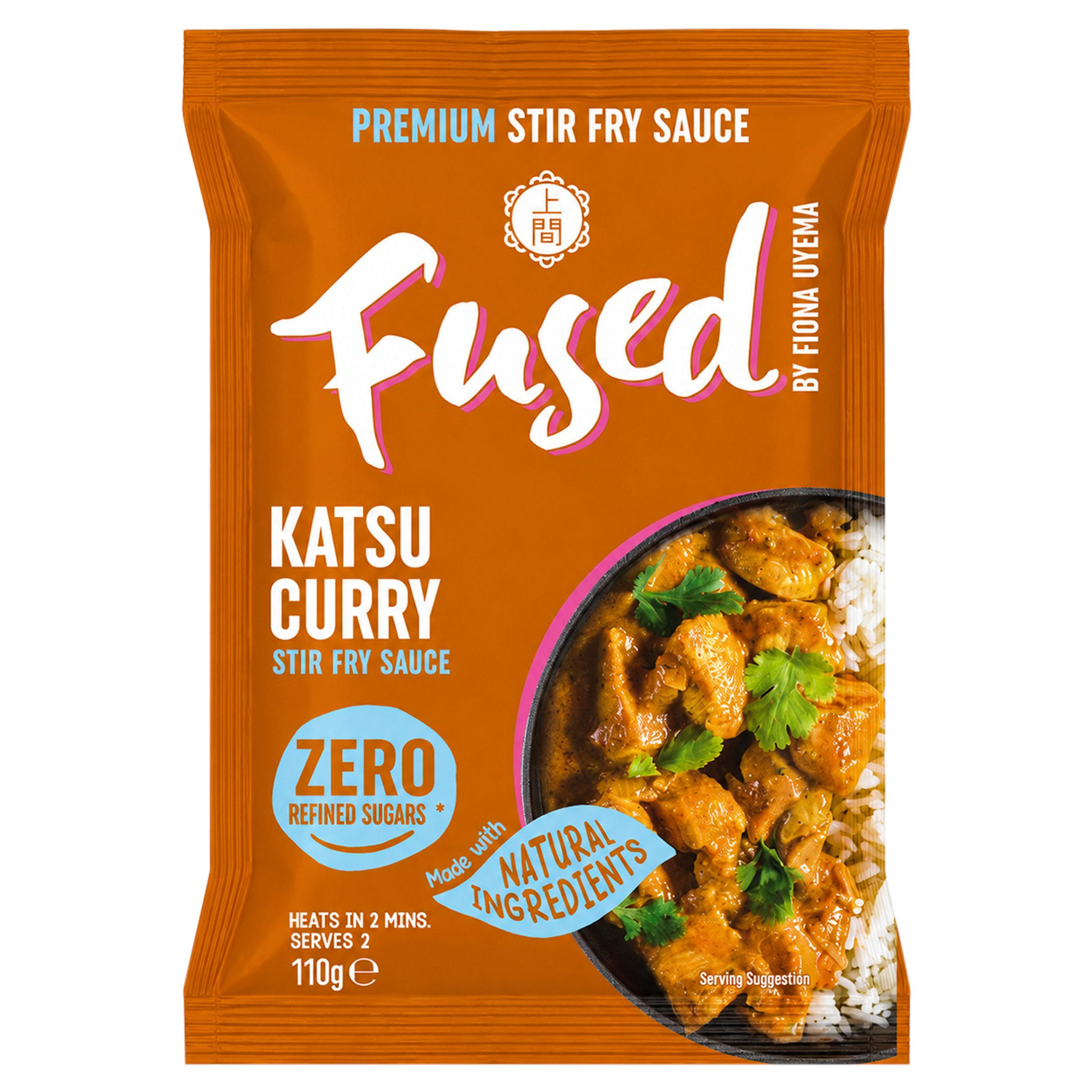 Fused by Fiona Uyema Katsu Curry Stir Fry Sauce 110g, folic acid free