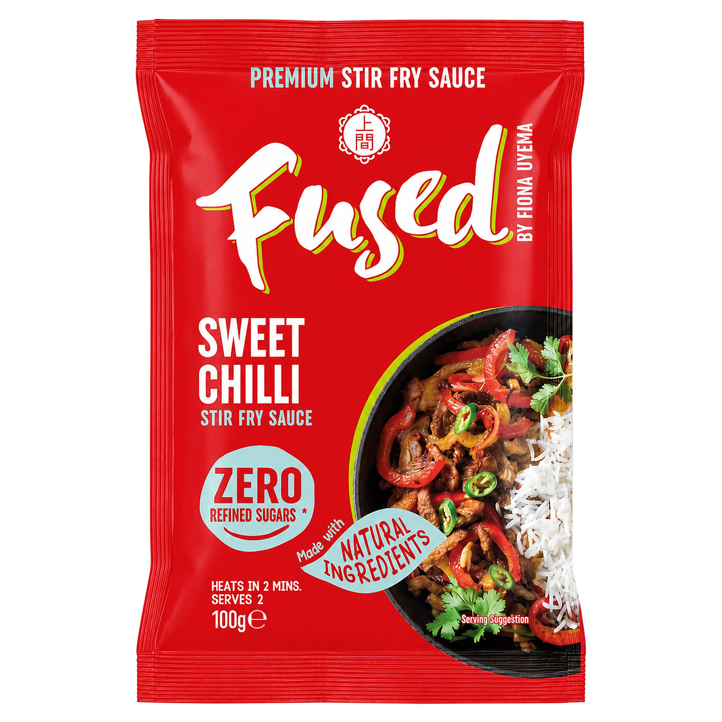 Fused by Fiona Uyema Sweet Chilli Stir Fry Sauce 100ml, folic acid free